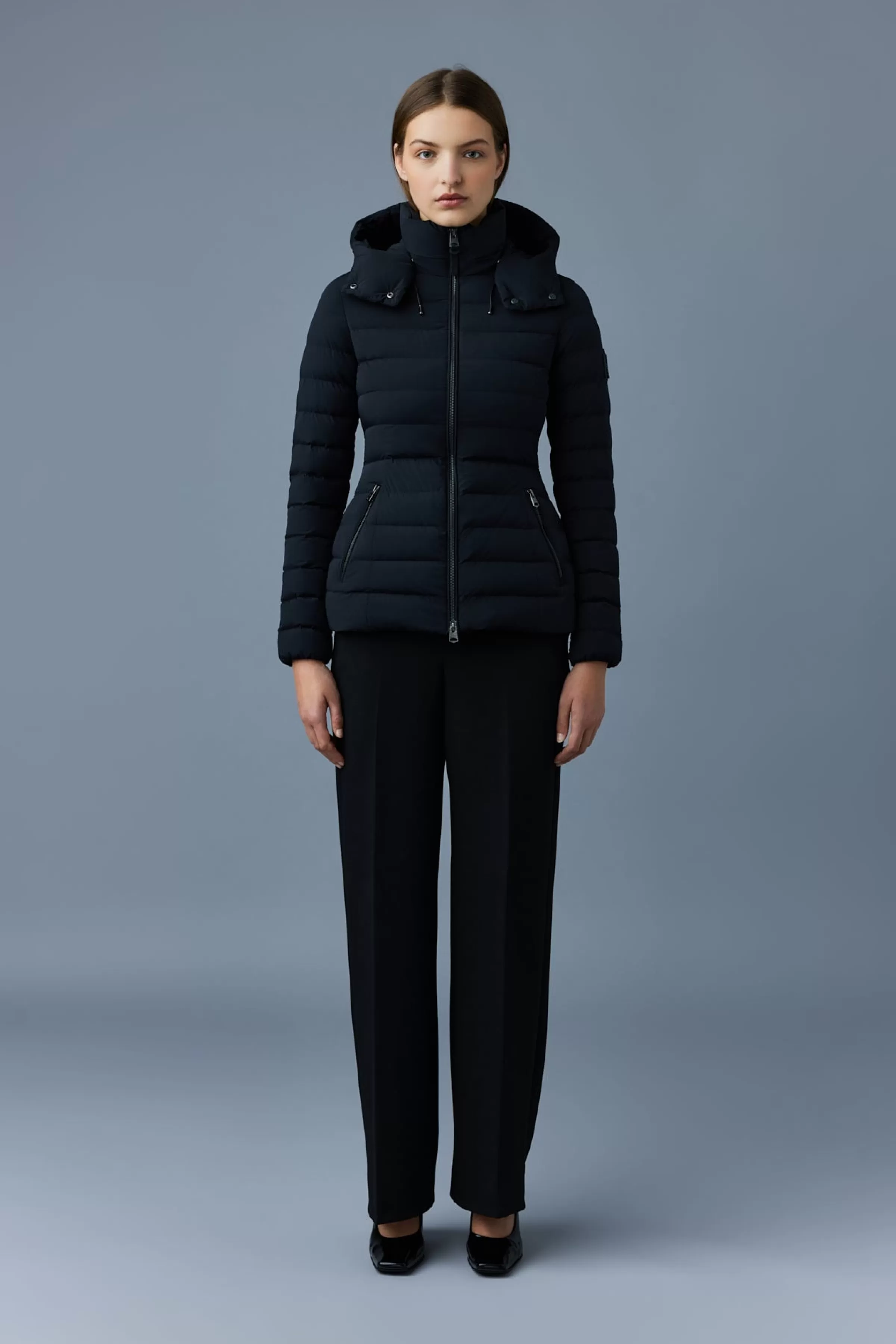Michi, Agile-360 Stretch Light Down Jacket With Hood For Ladies | ® US | Mackage Best Sale