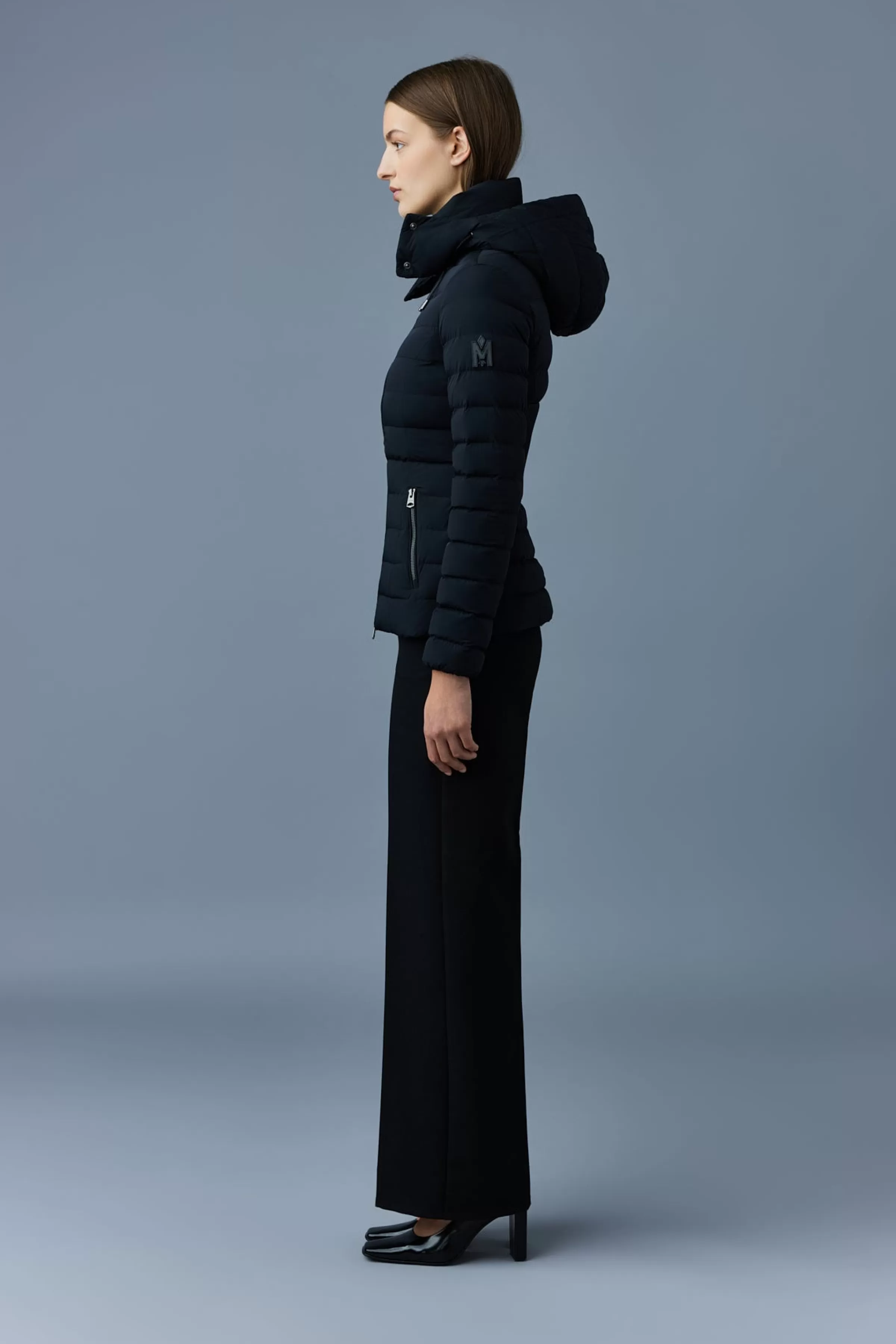 Michi, Agile-360 Stretch Light Down Jacket With Hood For Ladies | ® US | Mackage Best Sale