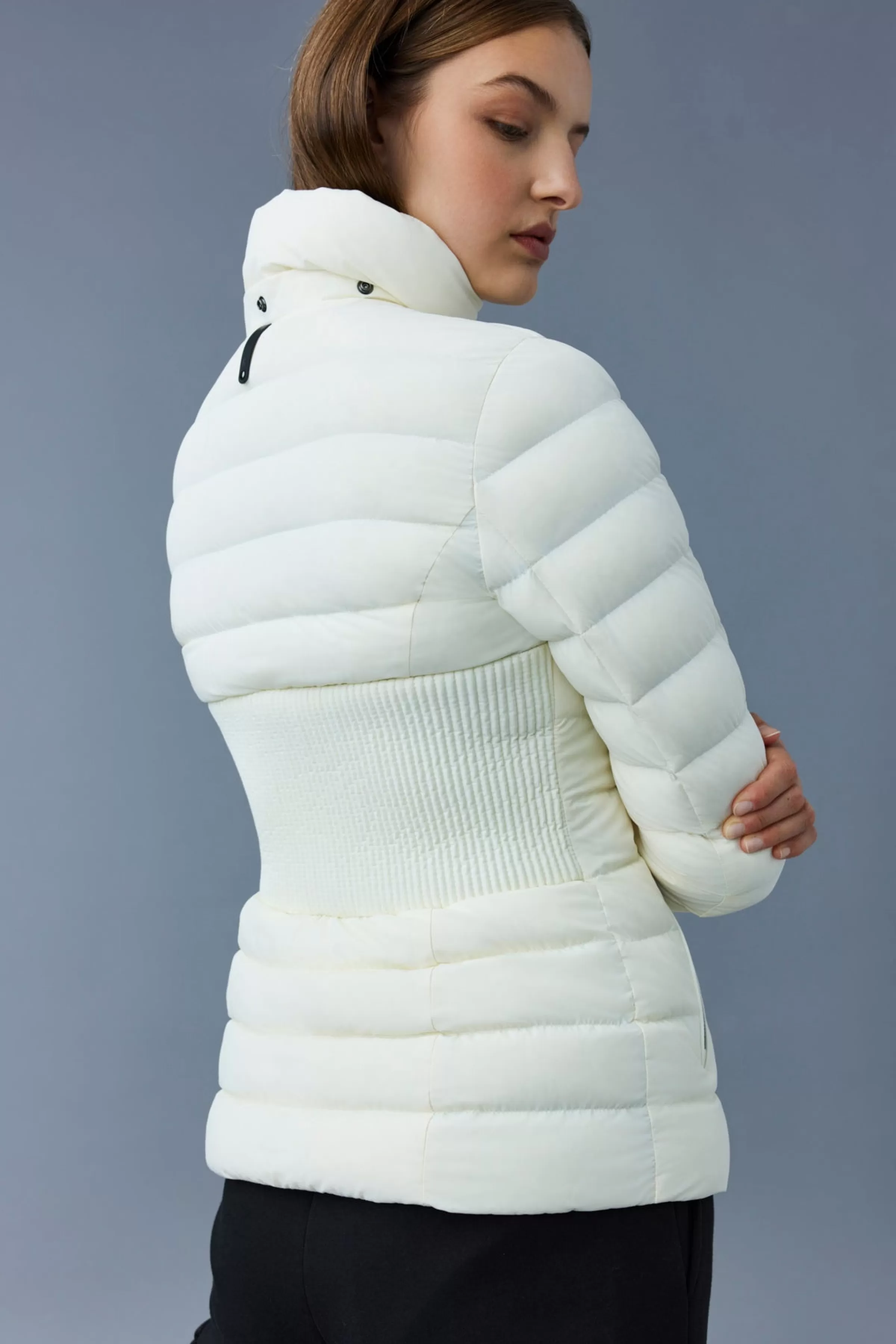Michi, Agile-360 Stretch Light Down Jacket With Hood For Ladies | ® US | Mackage Best Sale