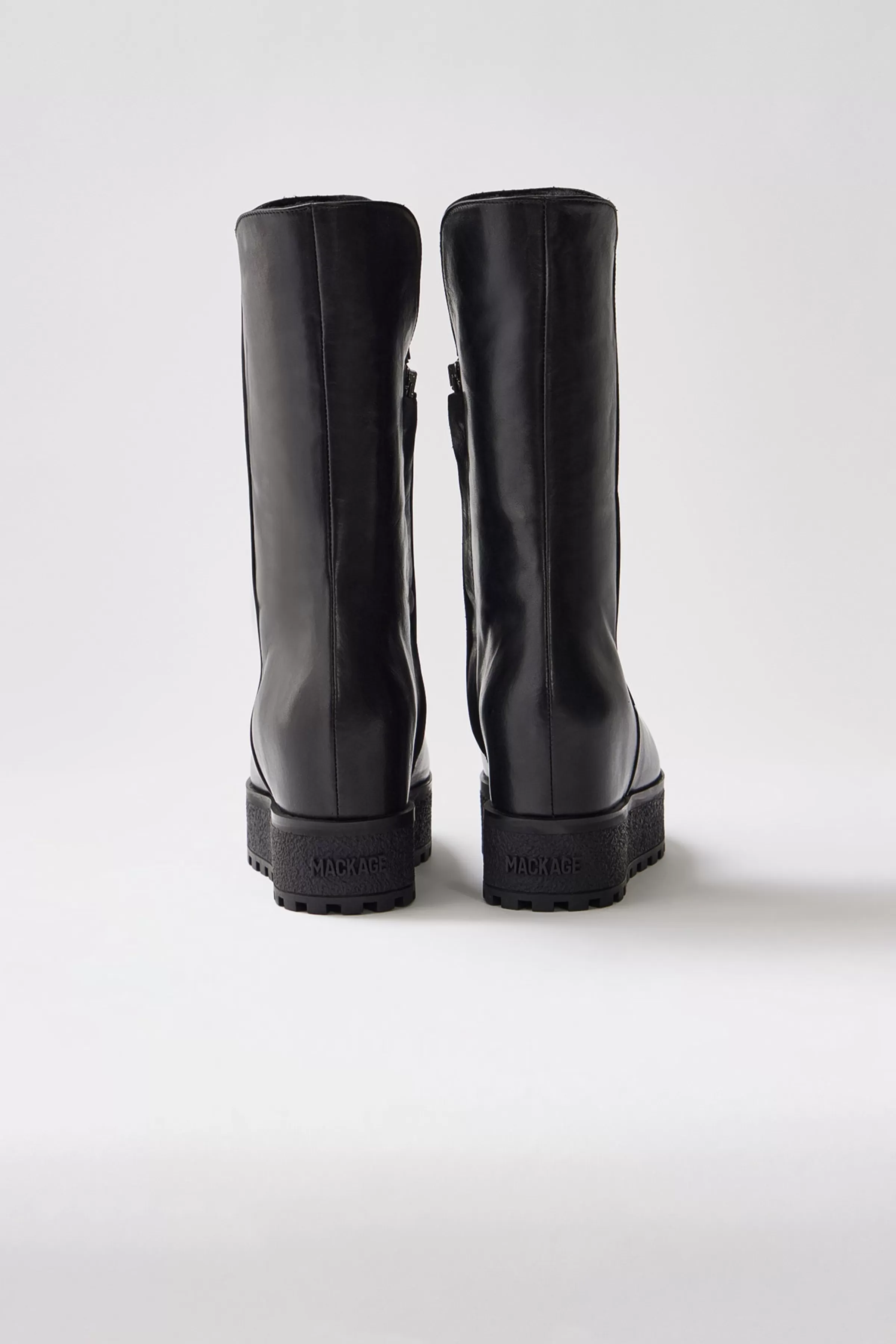Noble, Shearling-lined Wedge (R) Leather Boot For Ladies | ® US | Mackage New