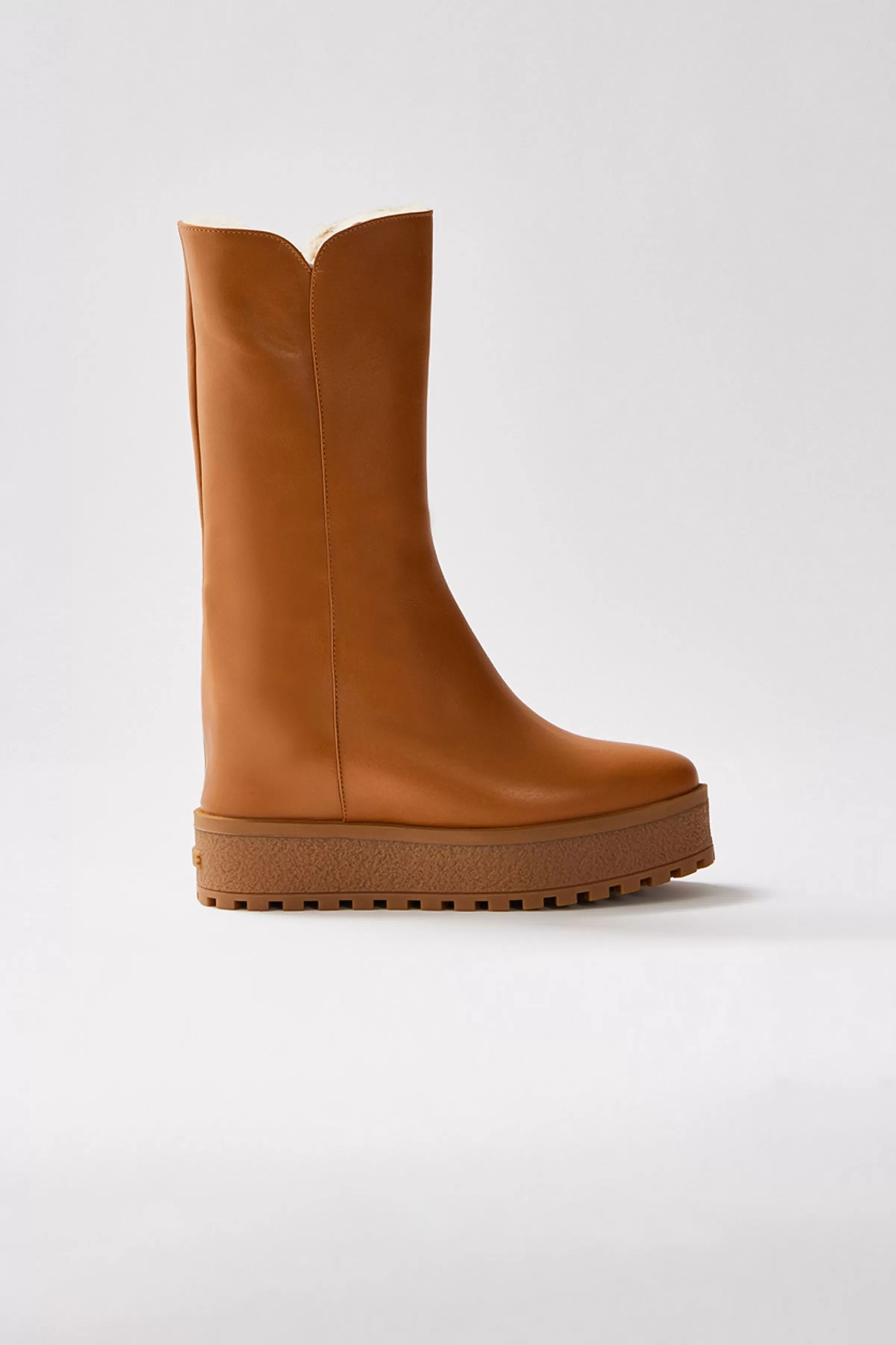Noble, Shearling-lined Wedge (R) Leather Boot For Ladies | ® US | Mackage Flash Sale