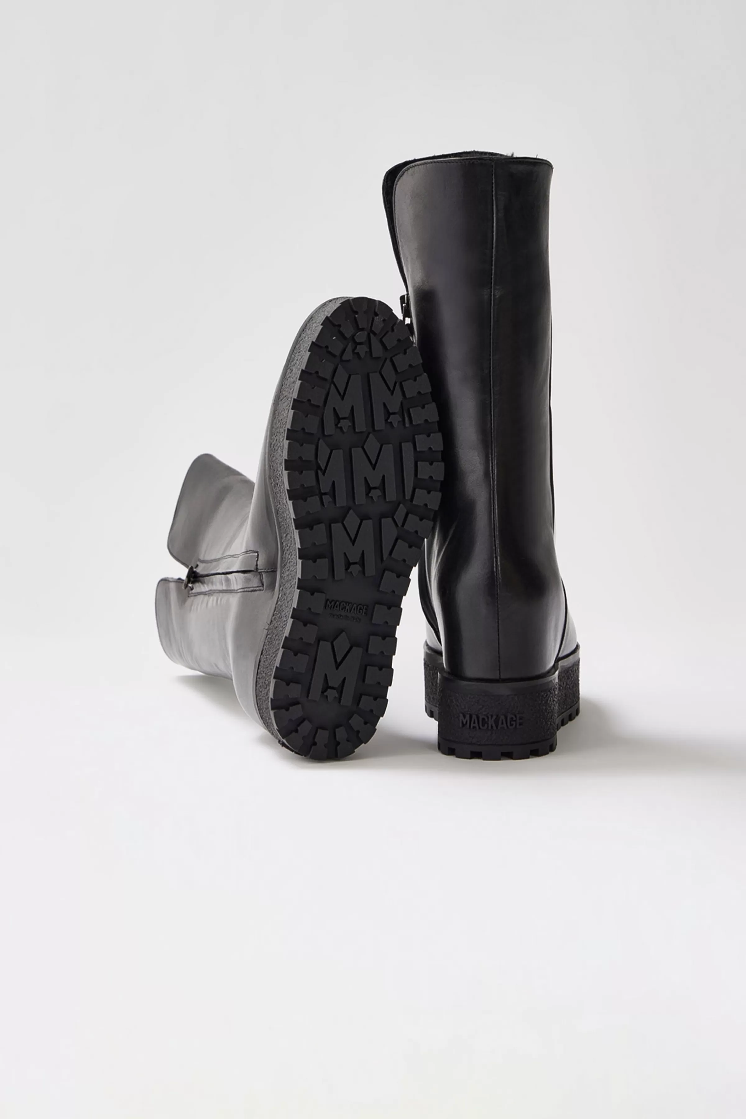 Noble, Shearling-lined Wedge (R) Leather Boot For Ladies | ® US | Mackage Flash Sale