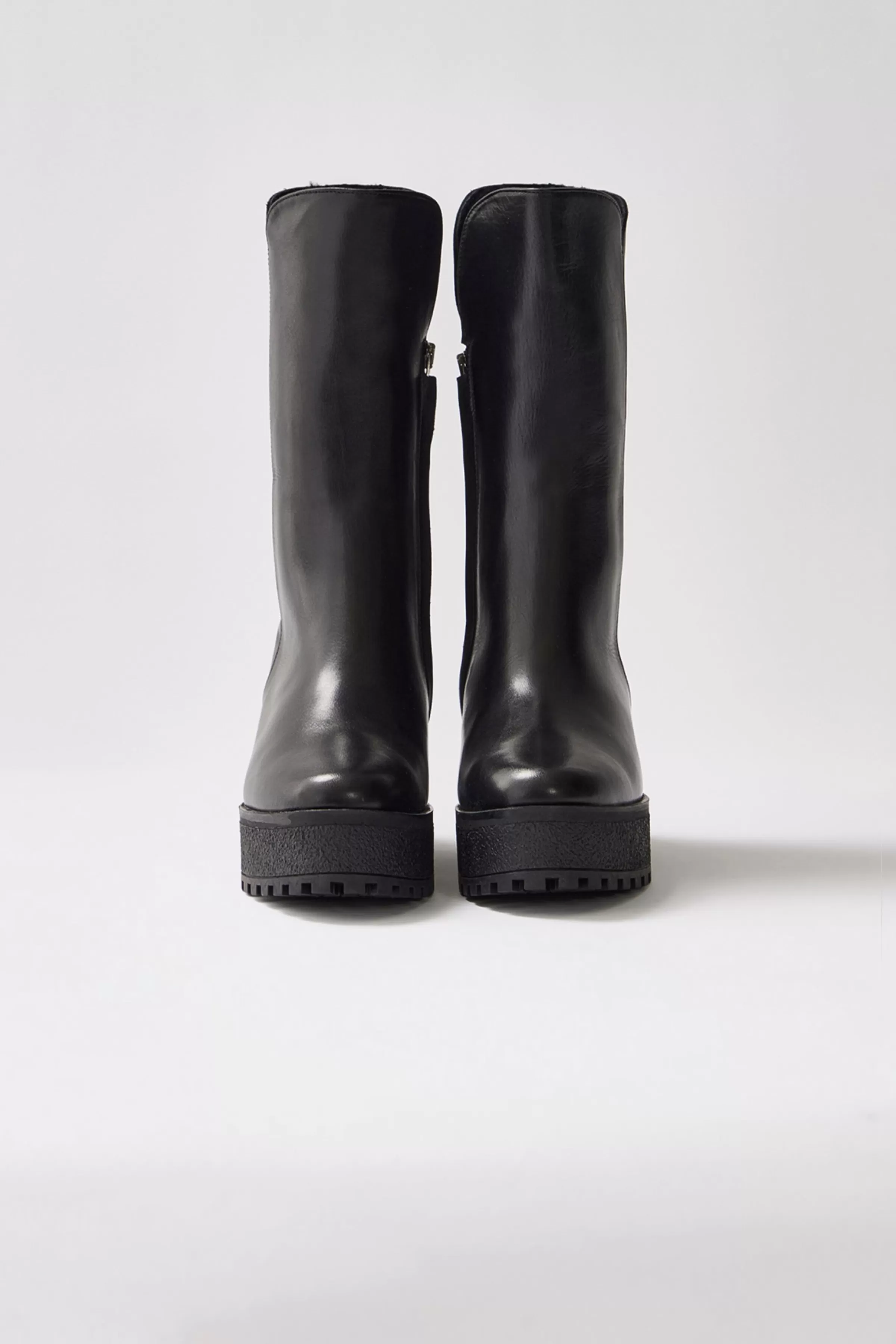 Noble, Shearling-lined Wedge (R) Leather Boot For Ladies | ® US | Mackage Flash Sale