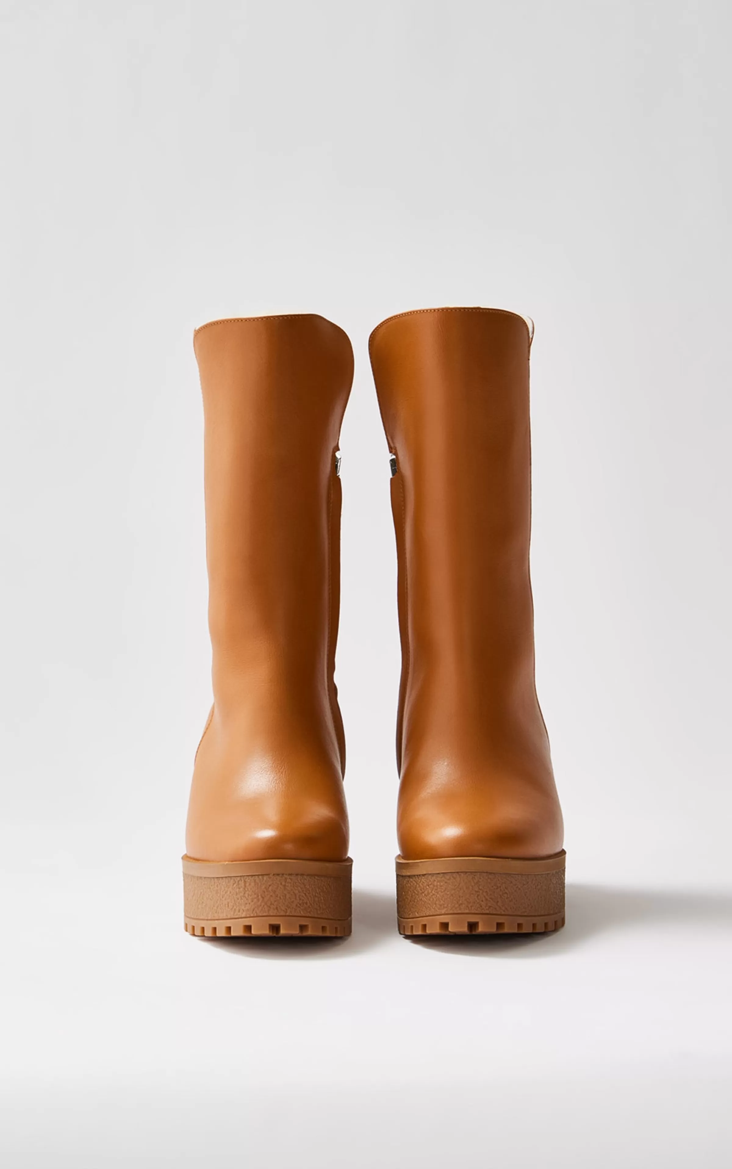 Noble, Shearling-lined Wedge (R) Leather Boot For Ladies | ® US | Mackage Flash Sale