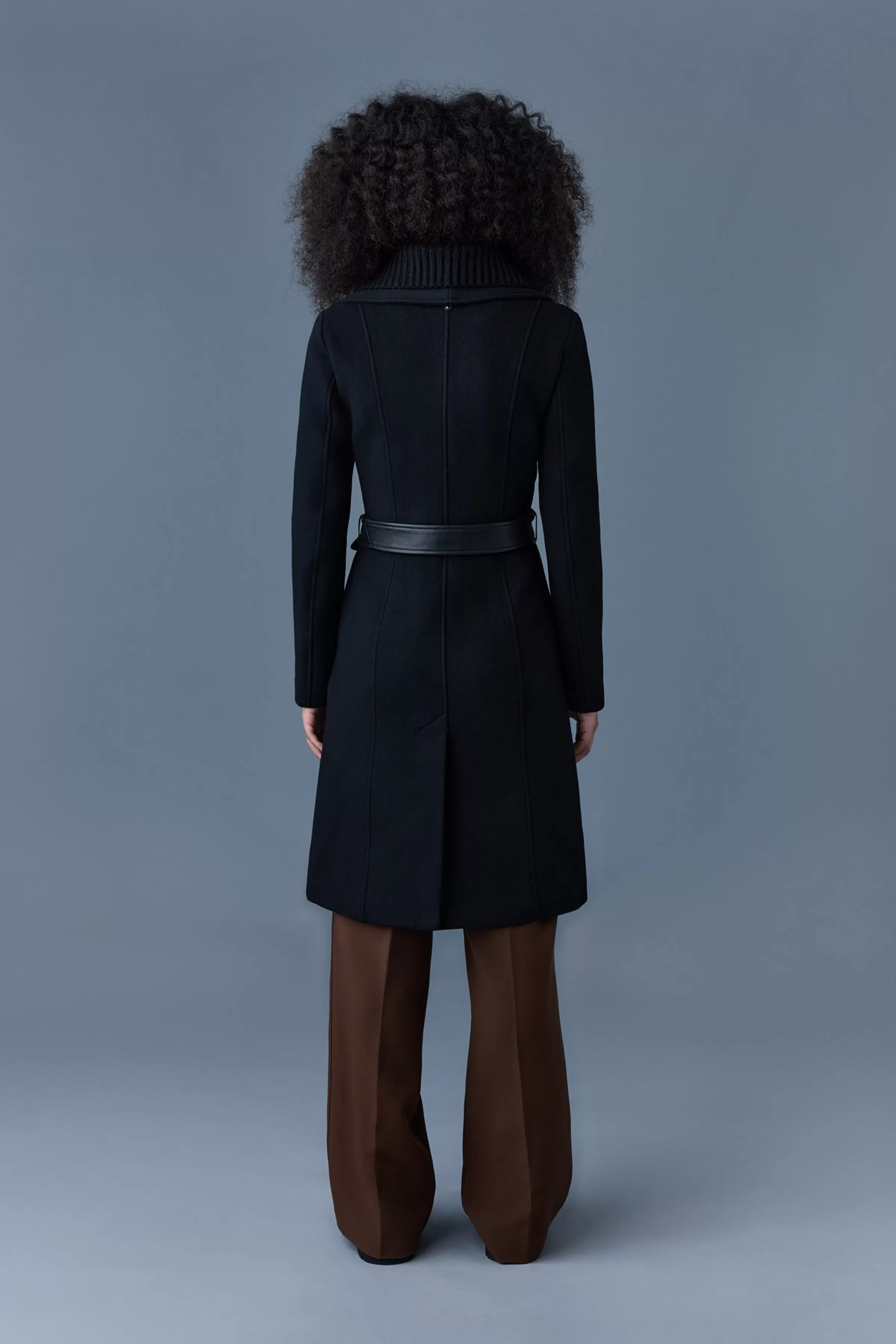 Nori, 2-in-1 Double Face Wool Coat With Sash For Ladies | ® US | Mackage Outlet