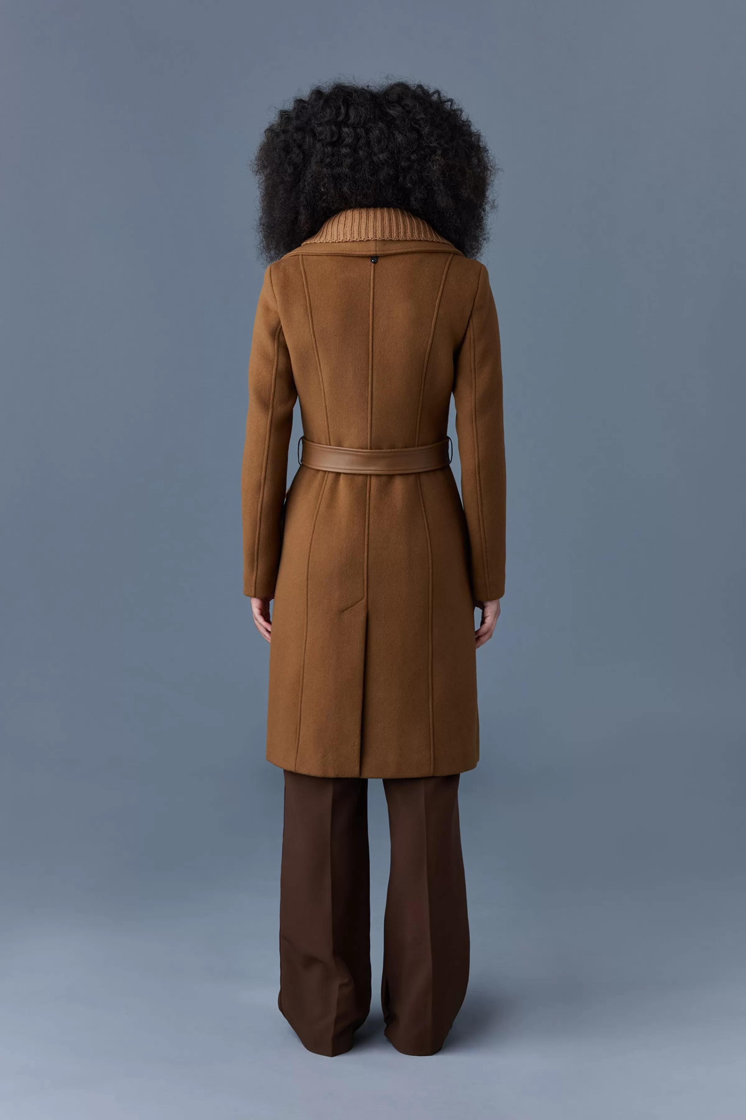 Nori, 2-in-1 Double Face Wool Coat With Sash For Ladies | ® US | Mackage Outlet