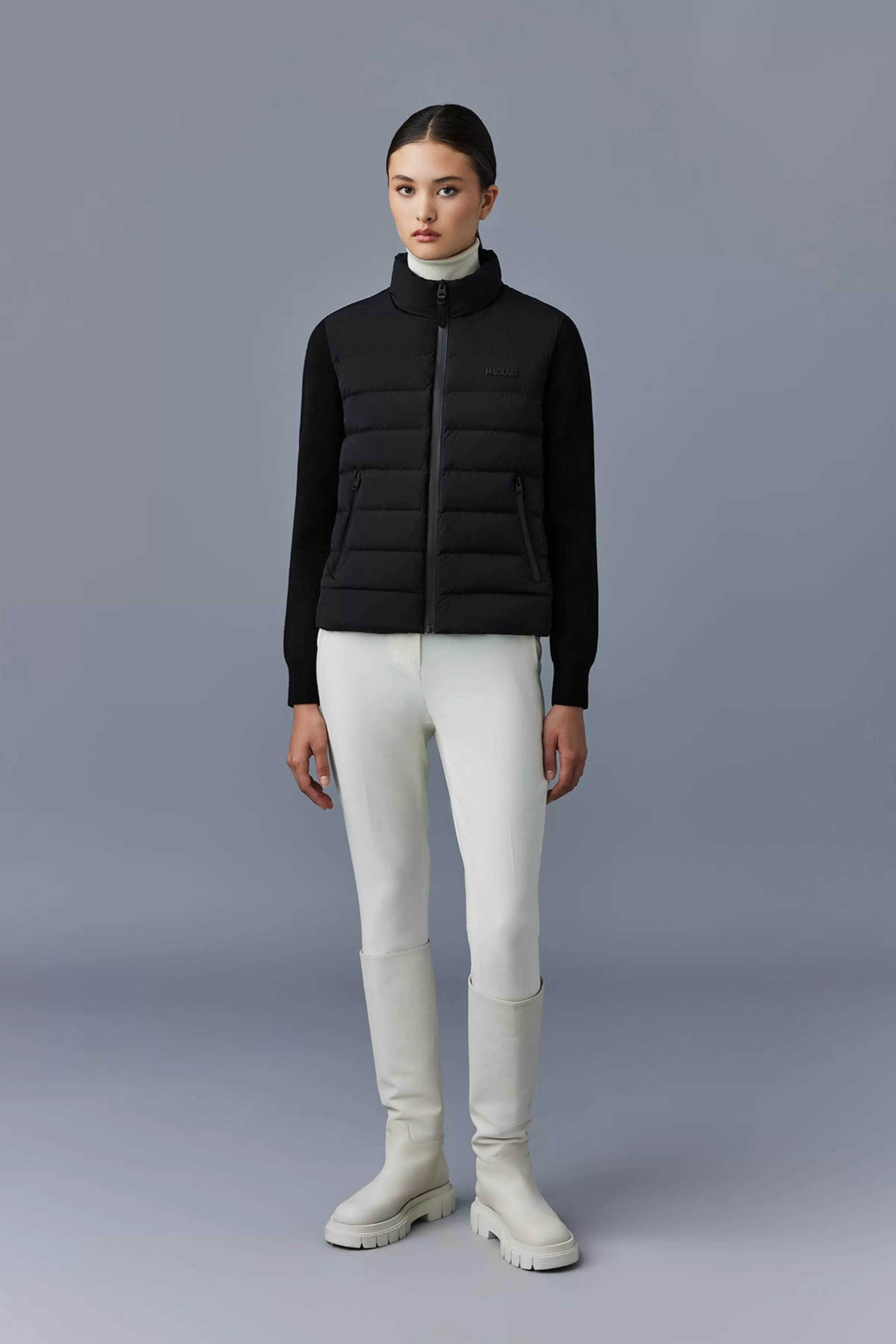 Oceane, Light Down Mixed-media Jacket For Ladies | ® US | Mackage Cheap