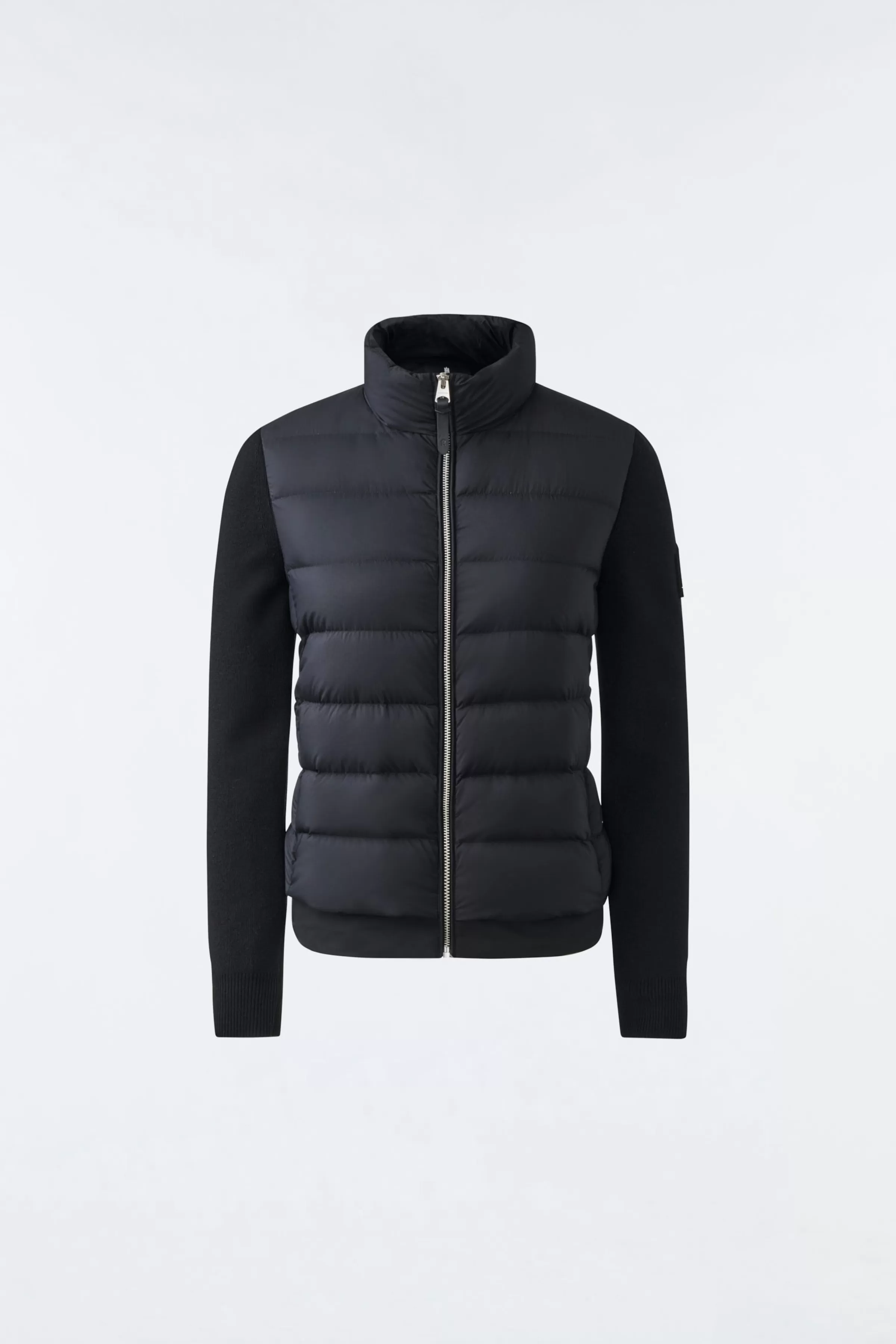 Oceane, Recycled Hybrid Jacket With Rib Knit Sleeves For Ladies | ® US | Mackage Sale