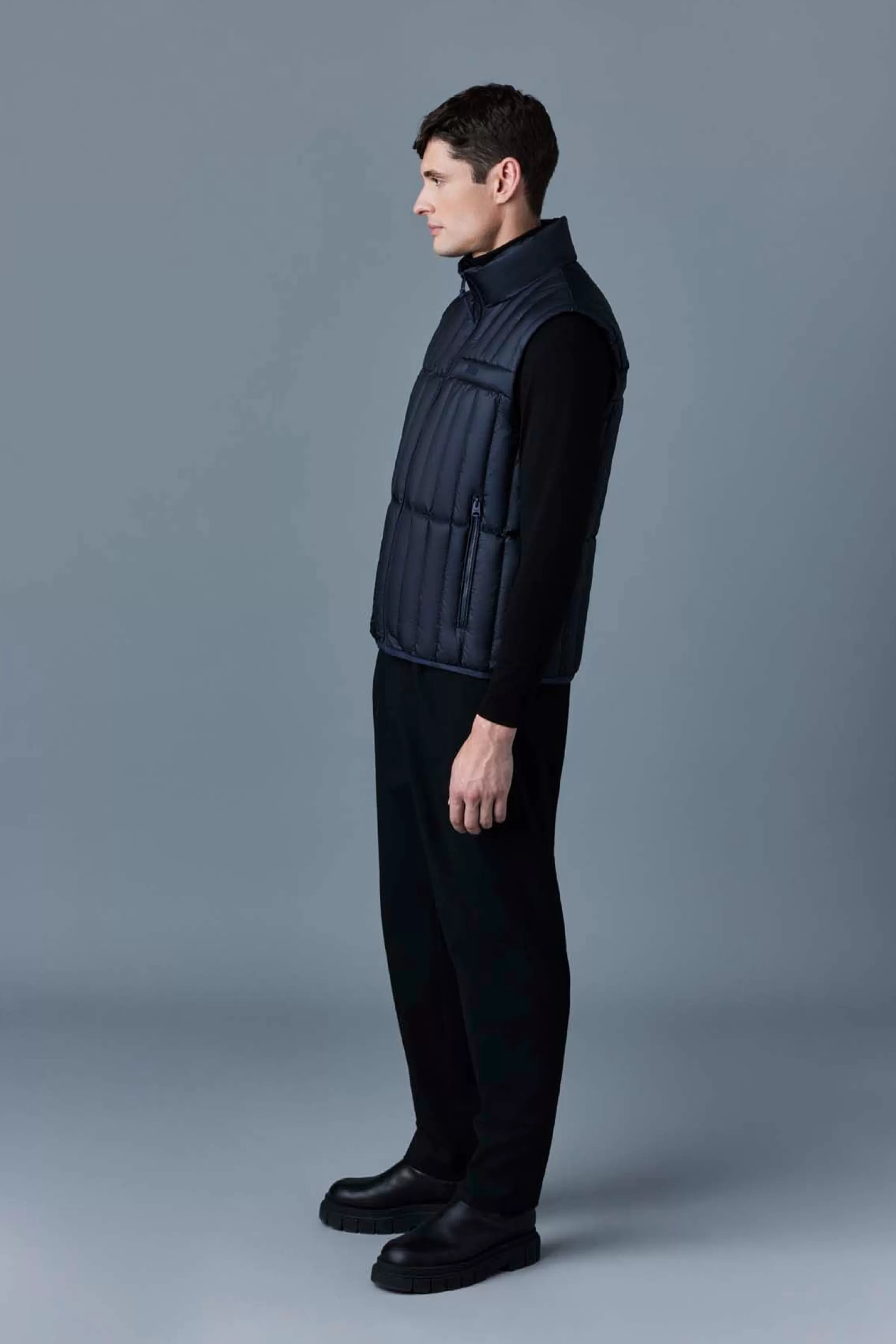Patrick, Translucent Ripstop Light Down Vest With Funnel Collar For Men | ® US | Mackage Discount