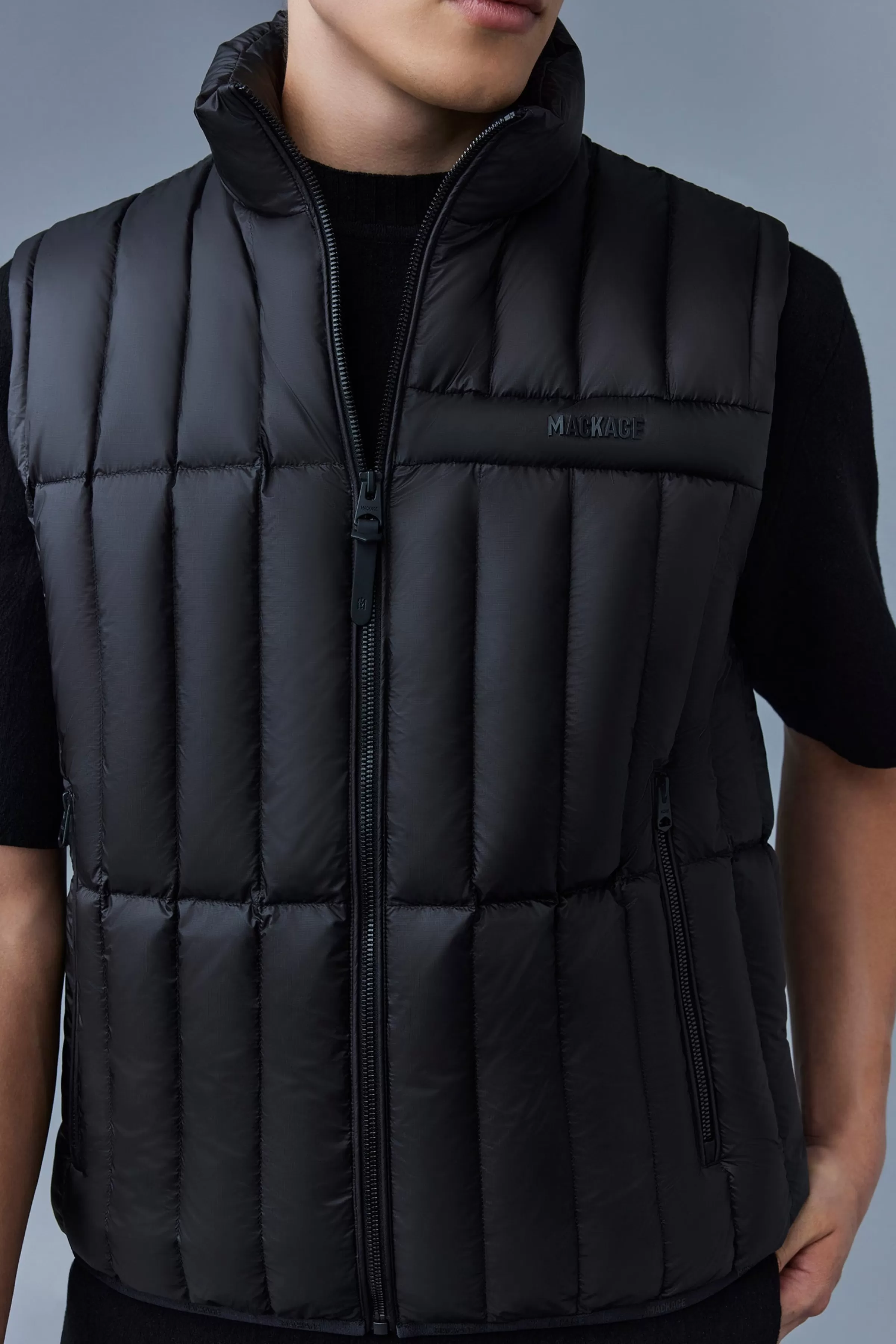 Patrick, Translucent Ripstop Light Down Vest With Funnel Collar For Men | ® US | Mackage Discount
