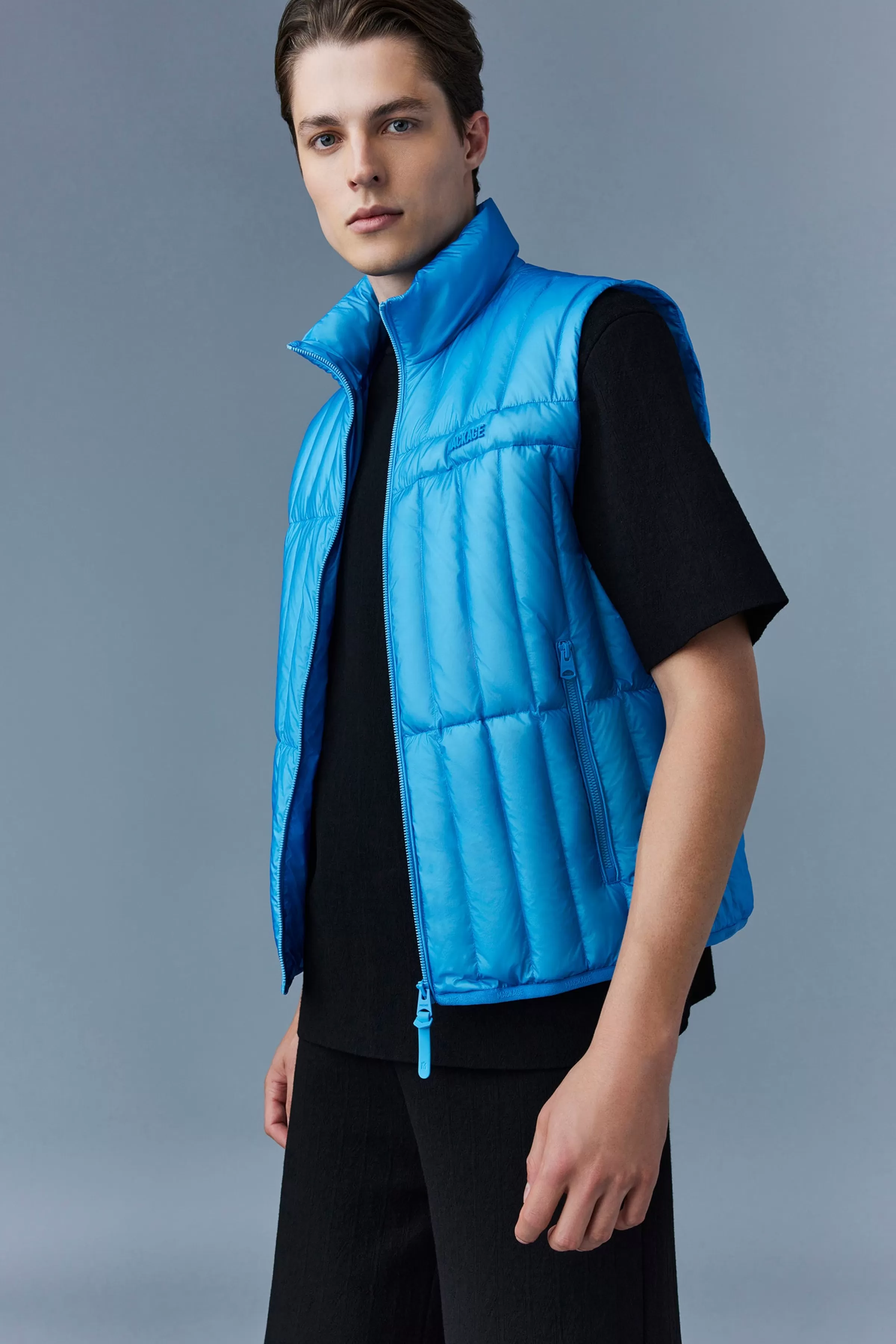 Patrick, Translucent Ripstop Light Down Vest With Funnel Collar For Men | ® US | Mackage Discount
