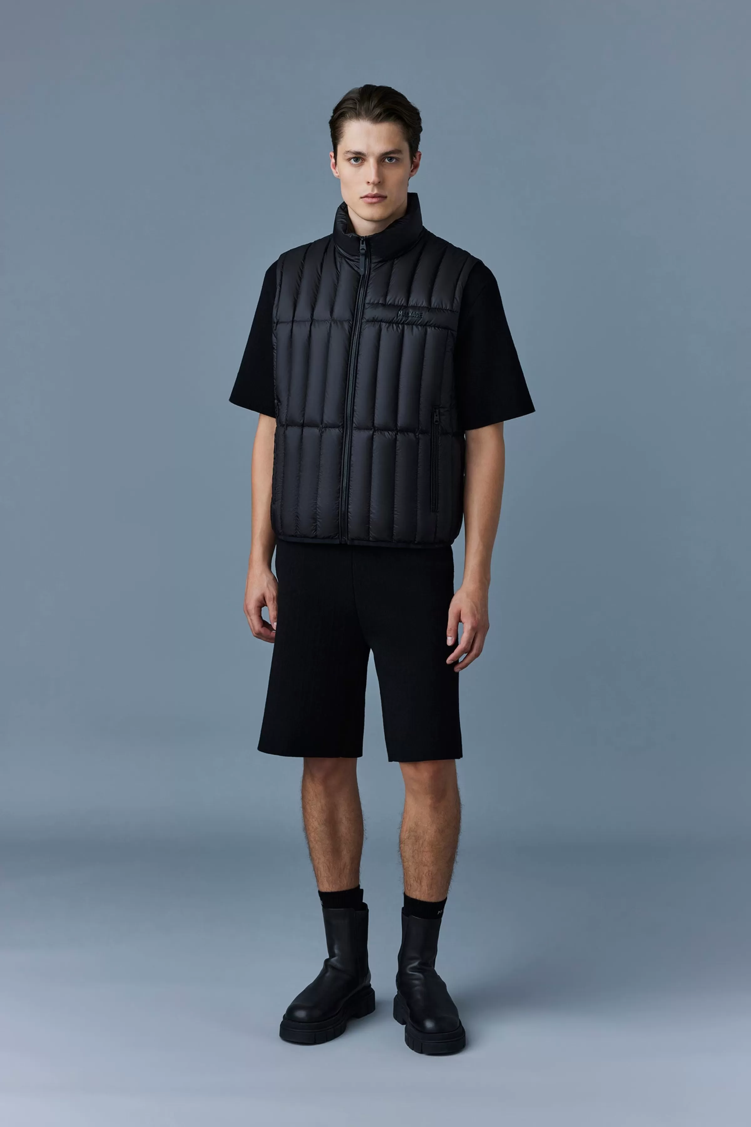 Patrick, Translucent Ripstop Light Down Vest With Funnel Collar For Men | ® US | Mackage Shop