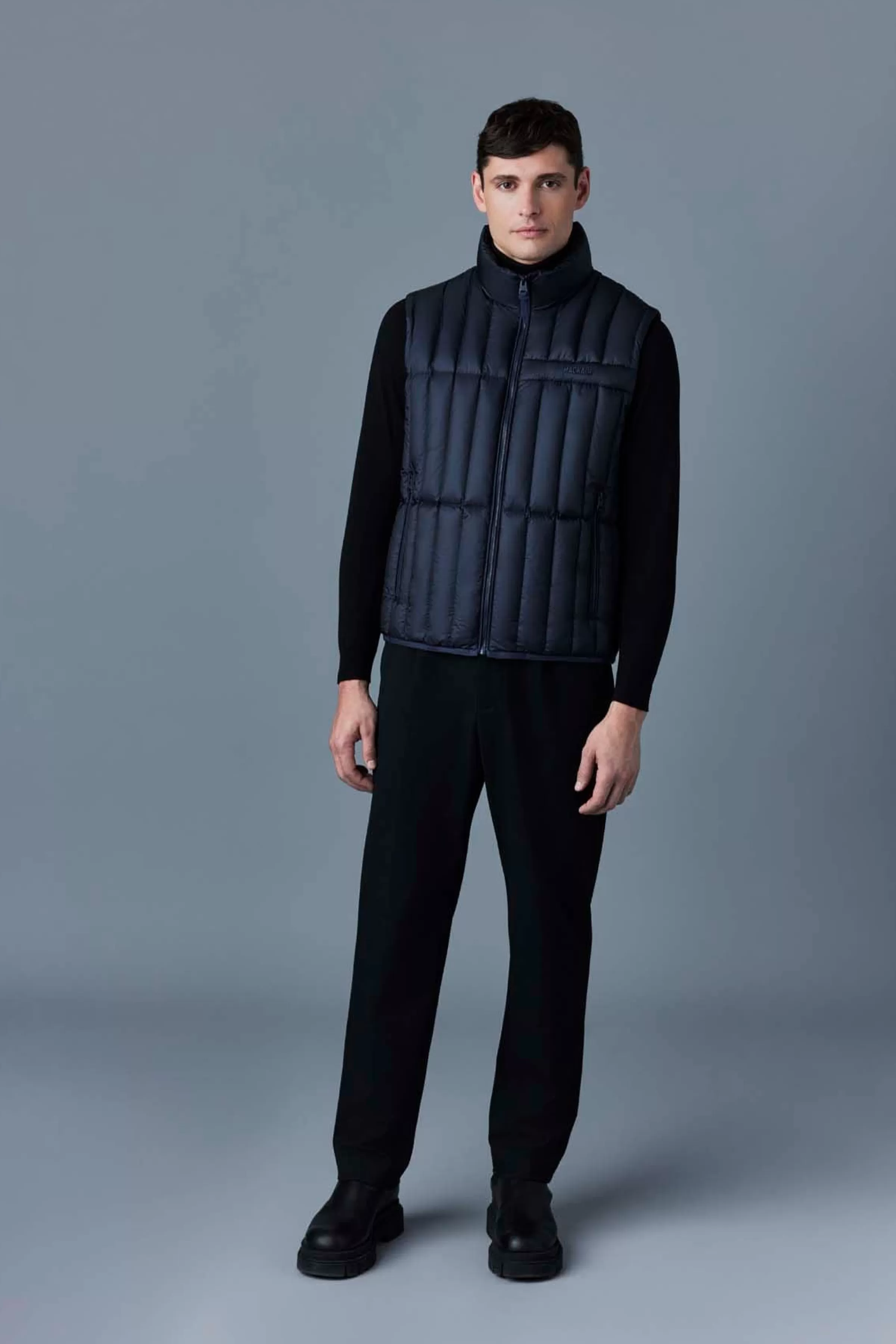 Patrick, Translucent Ripstop Light Down Vest With Funnel Collar For Men | ® US | Mackage Best