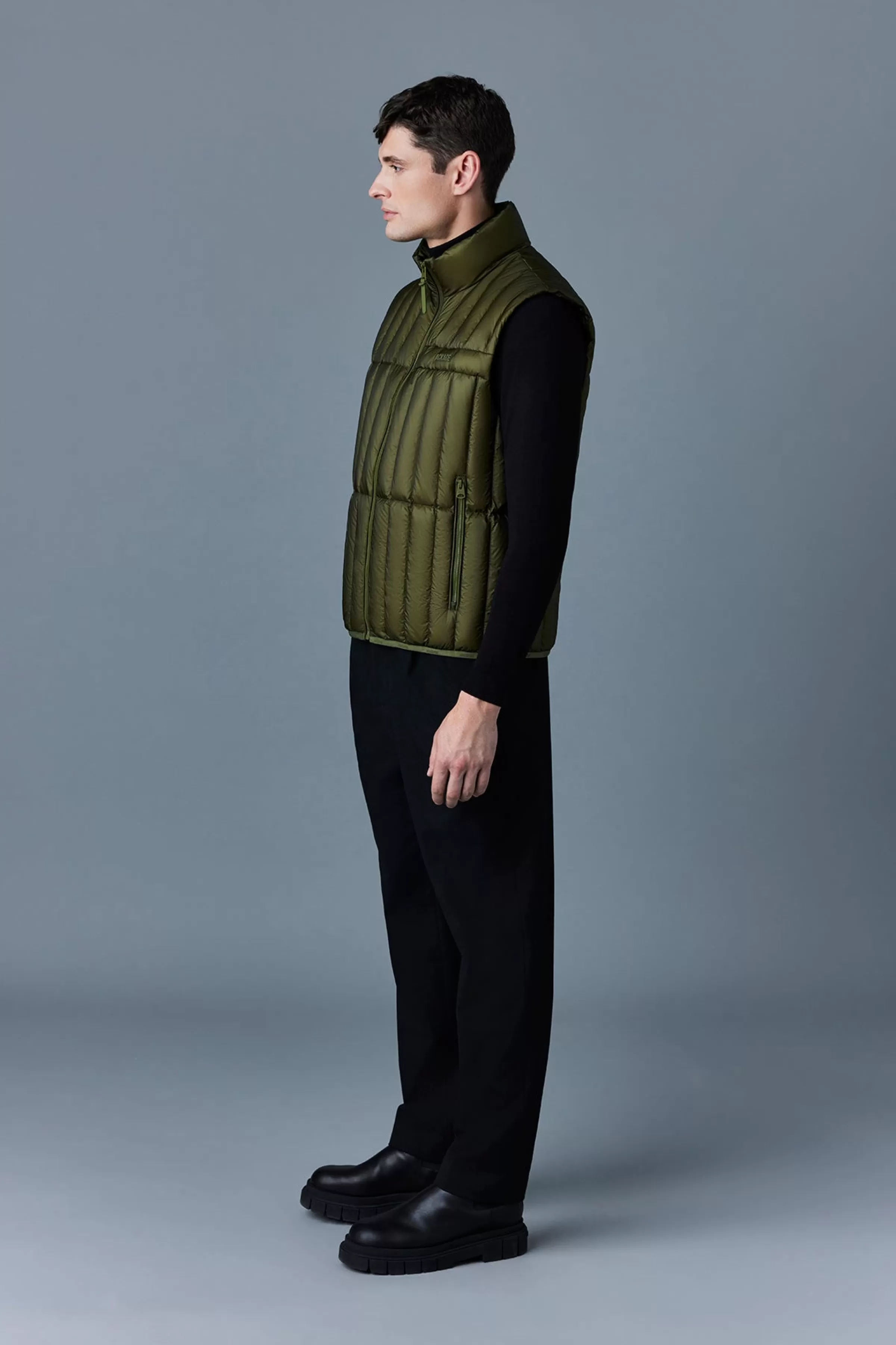 Patrick, Translucent Ripstop Light Down Vest With Funnel Collar For Men | ® US | Mackage Best