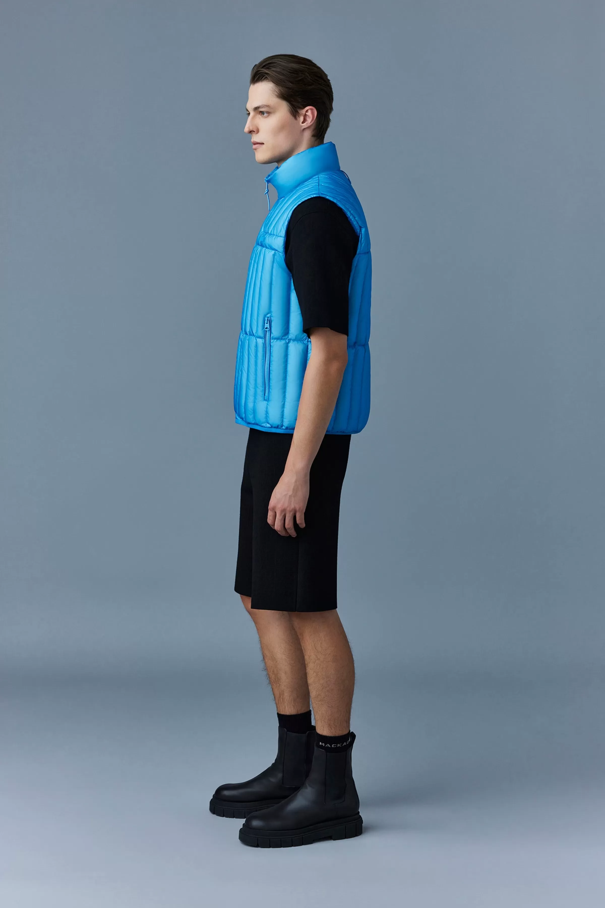 Patrick, Translucent Ripstop Light Down Vest With Funnel Collar For Men | ® US | Mackage Best