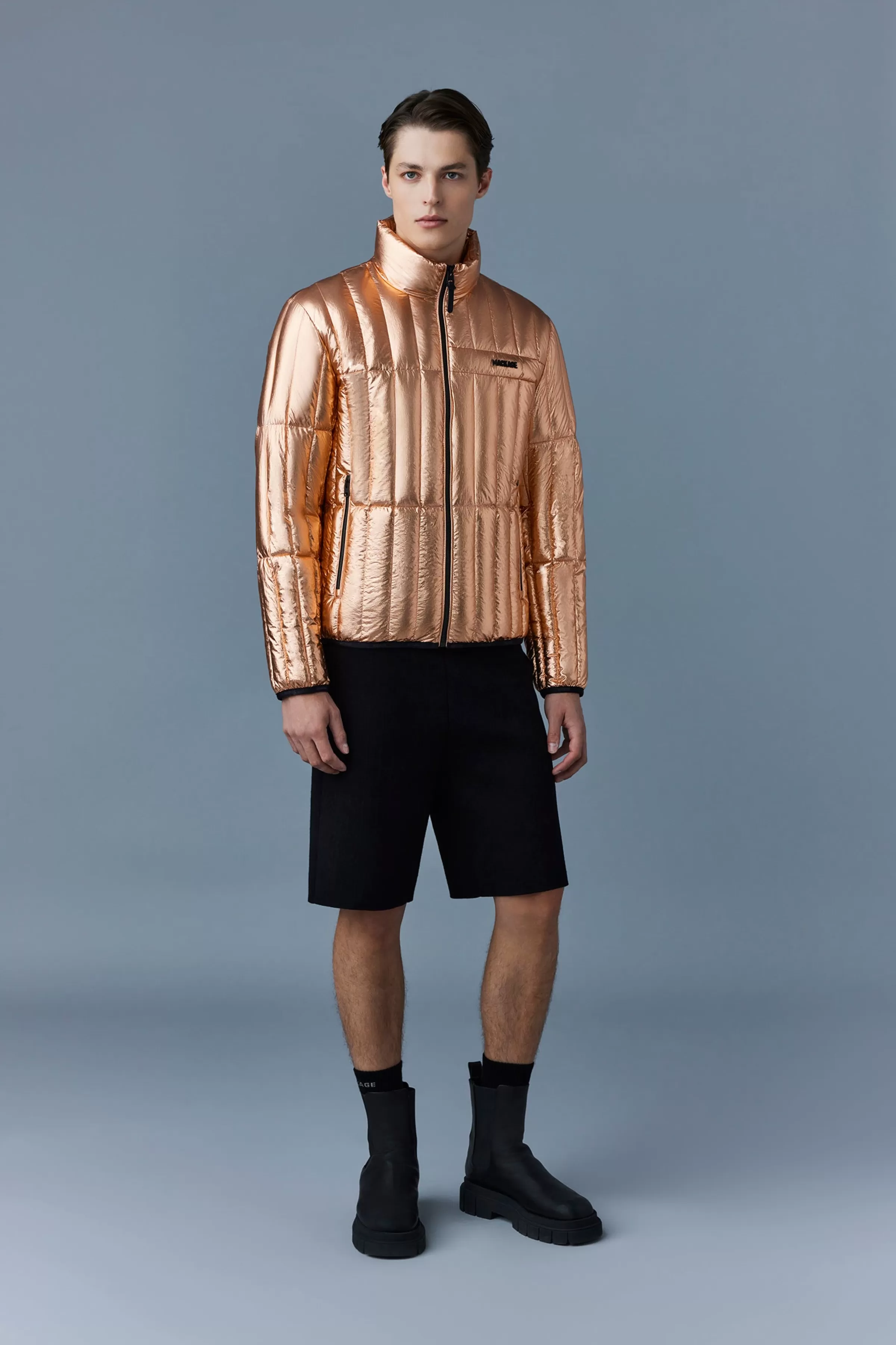 Philip-M, Metallic Laminate Light Down Jacket | ® US | Mackage Flash Sale