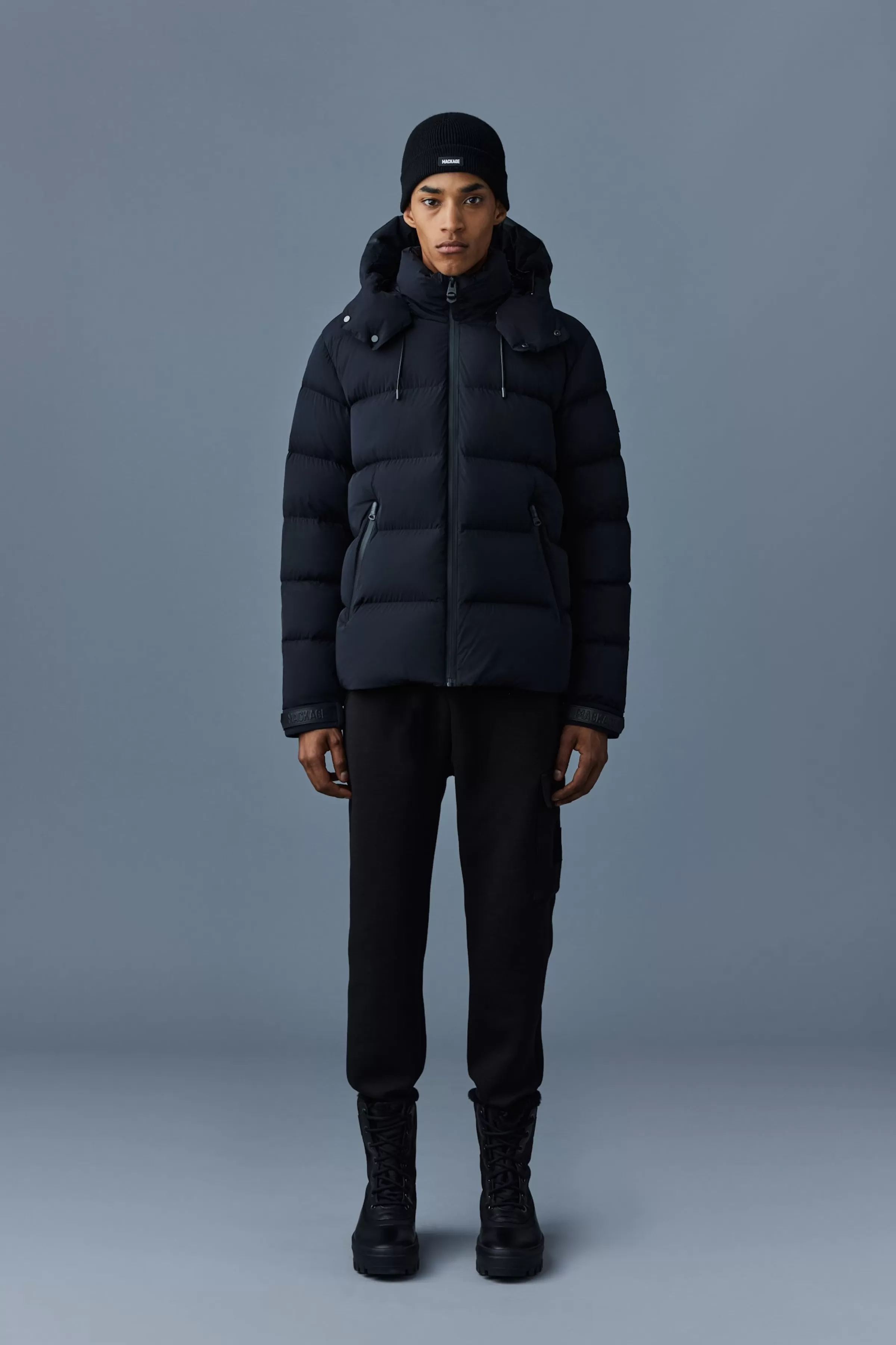 Samuel, Stretch Light Down Jacket With Hood For Men | ® US | Mackage Discount