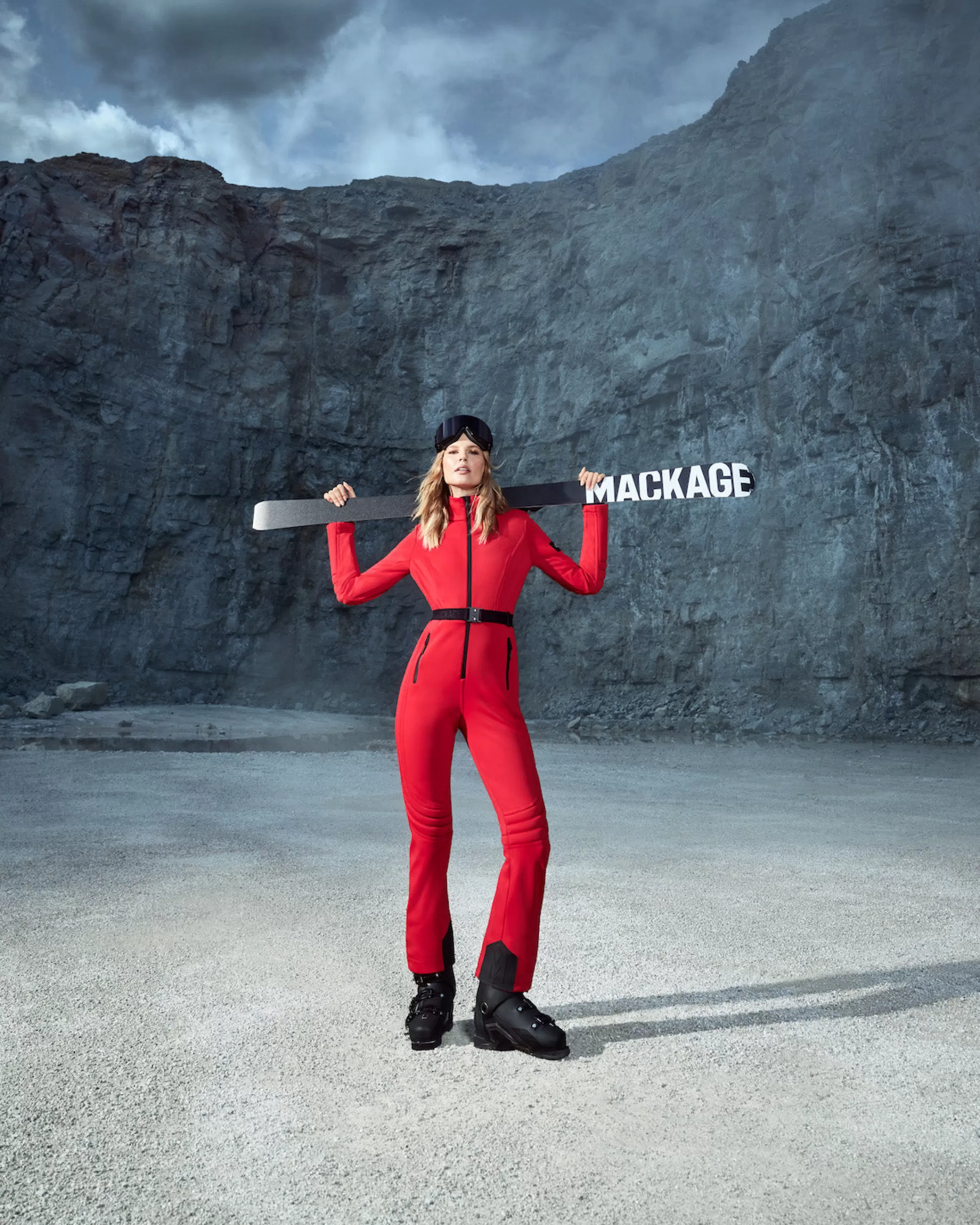 Shawna, Techno Fleece Ski Suit With Articulated Sleeves And Knees For Ladies | ® US | Mackage Store