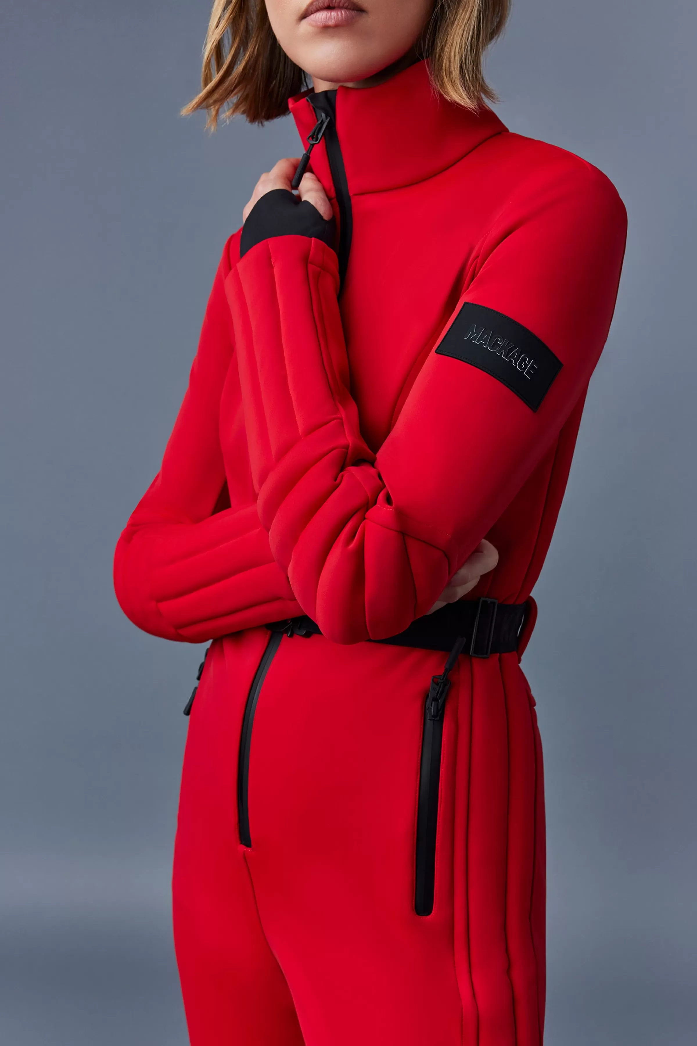 Shawna, Techno Fleece Ski Suit With Articulated Sleeves And Knees For Ladies | ® US | Mackage Outlet