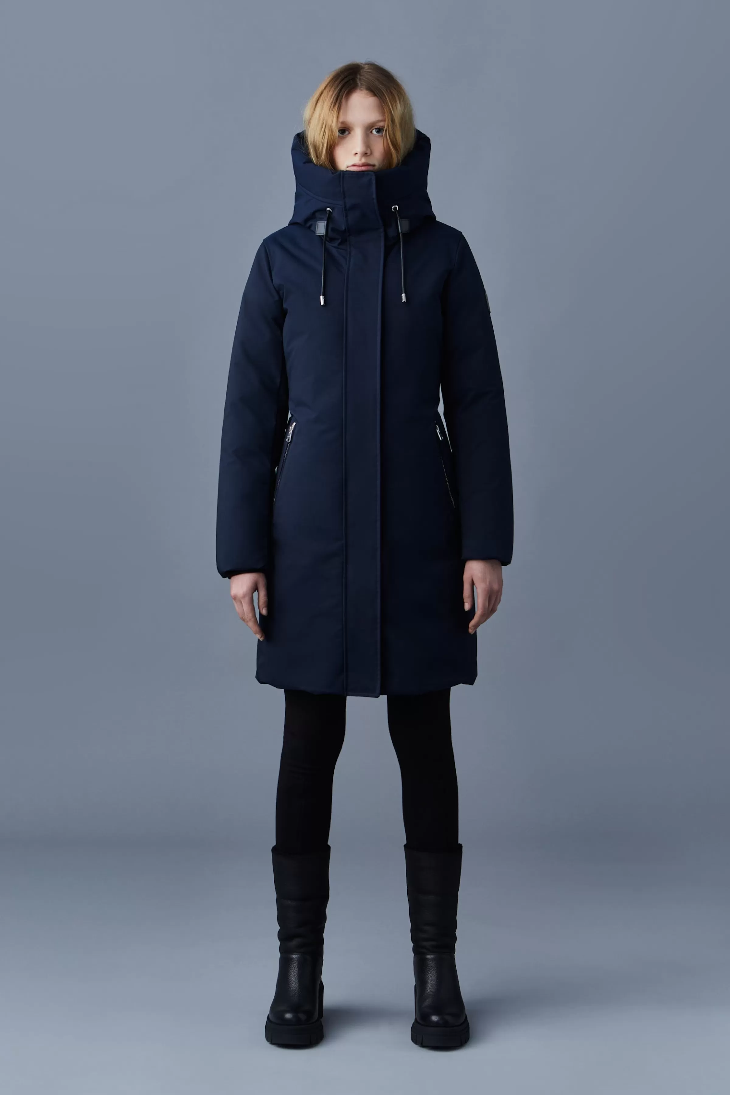 Shiloh, 2-in-1 Fitted Down Coat With Removable Bib For Ladies | ® US | Mackage Clearance