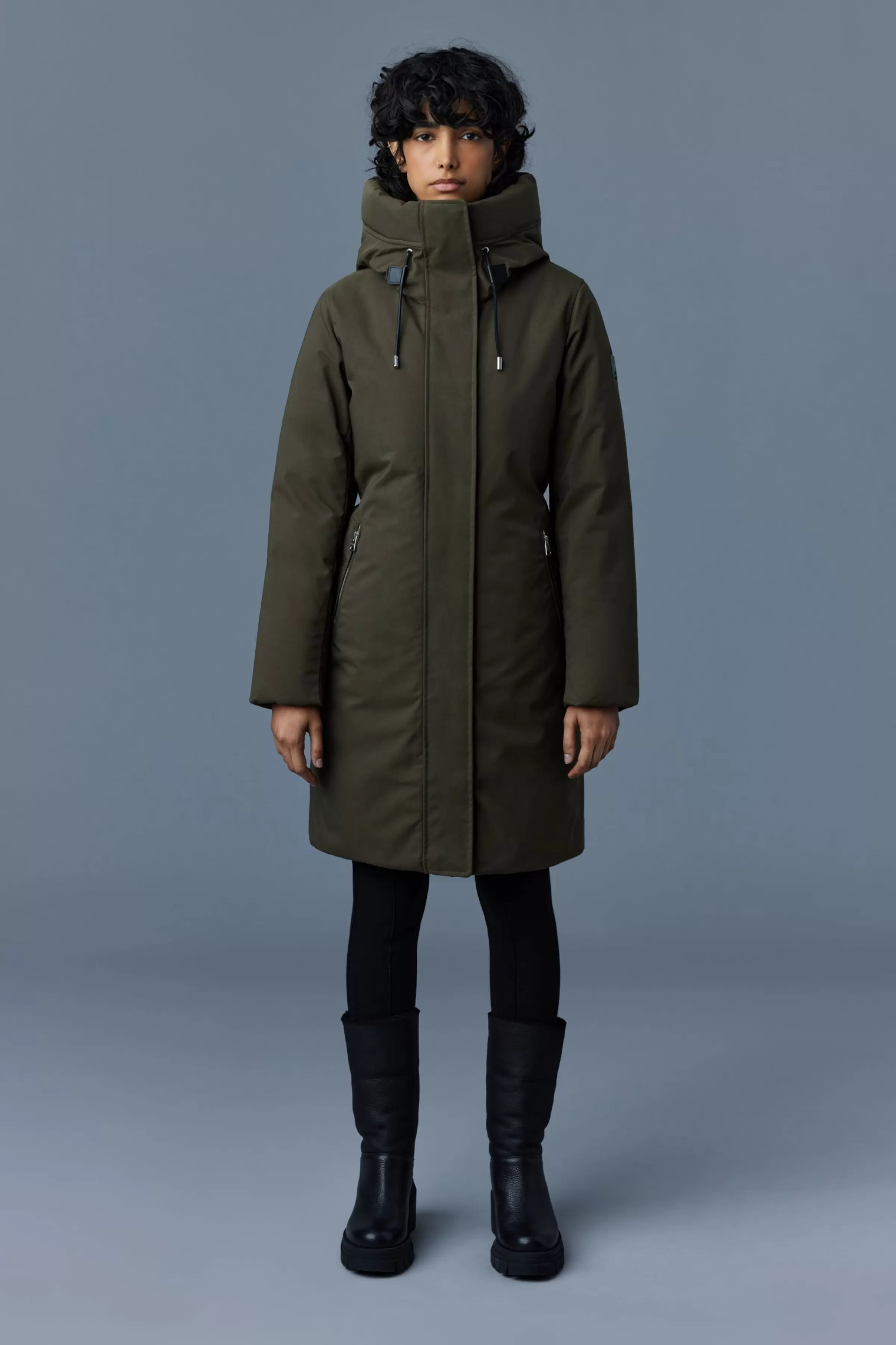Shiloh, 2-in-1 Fitted Down Coat With Removable Bib For Ladies | ® US | Mackage Clearance