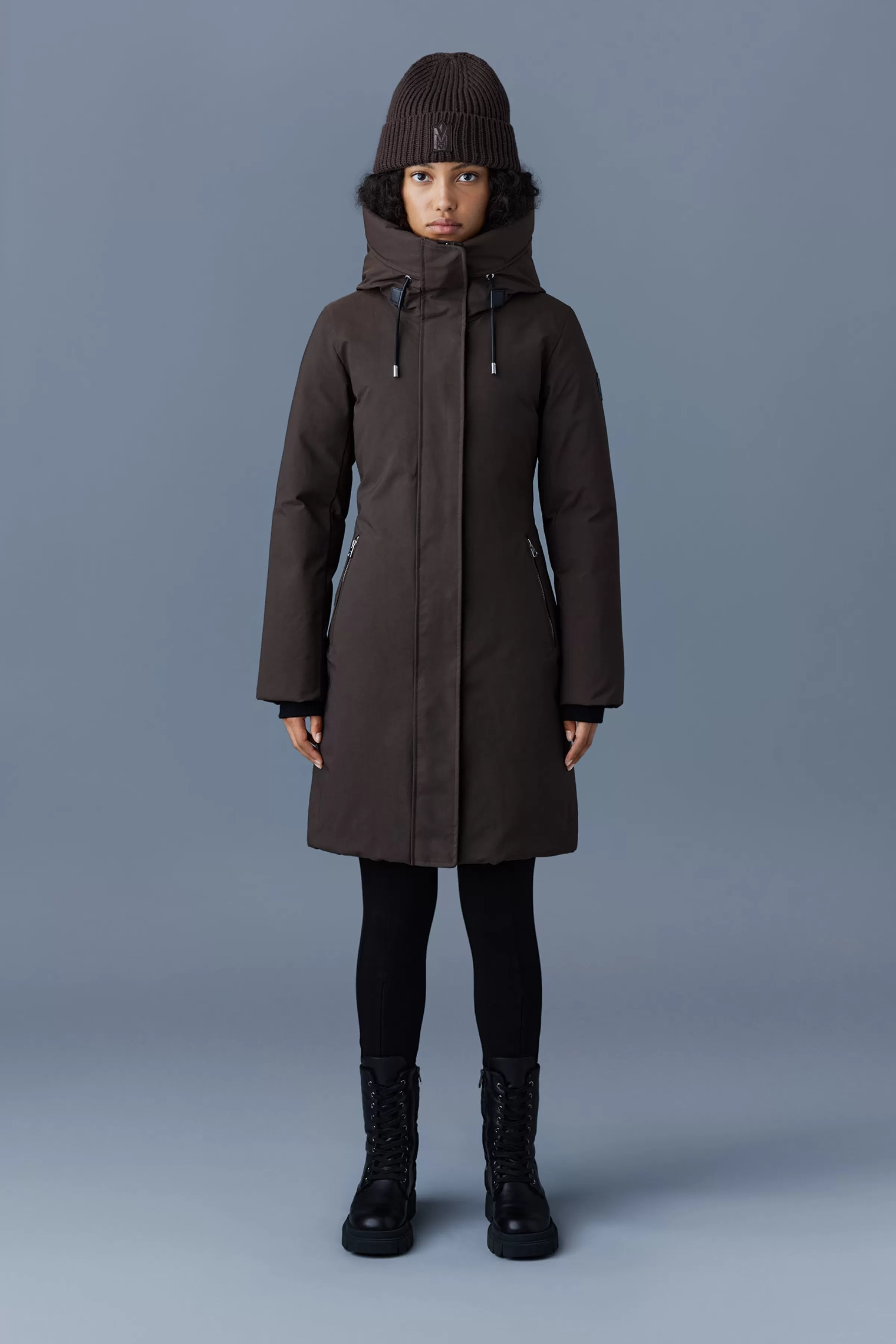 Shiloh, 2-in-1 Fitted Down Coat With Removable Bib For Ladies | ® US | Mackage Clearance