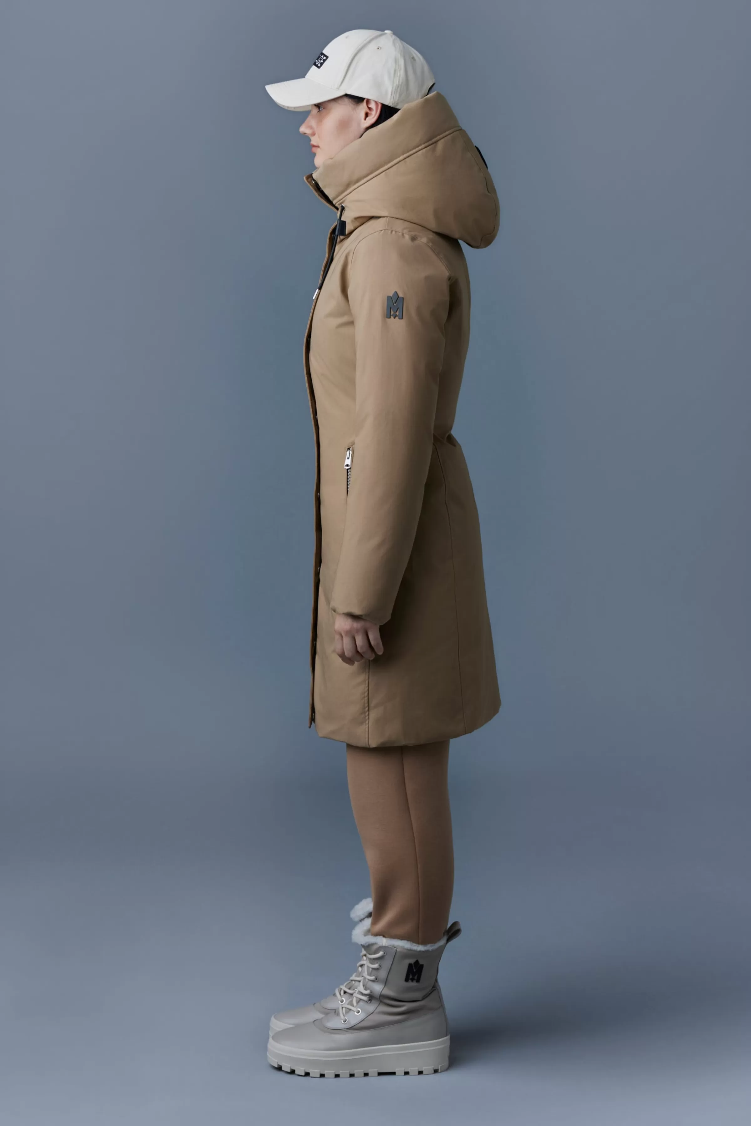 Shiloh, 2-in-1 Fitted Down Coat With Removable Bib For Ladies | ® US | Mackage Clearance