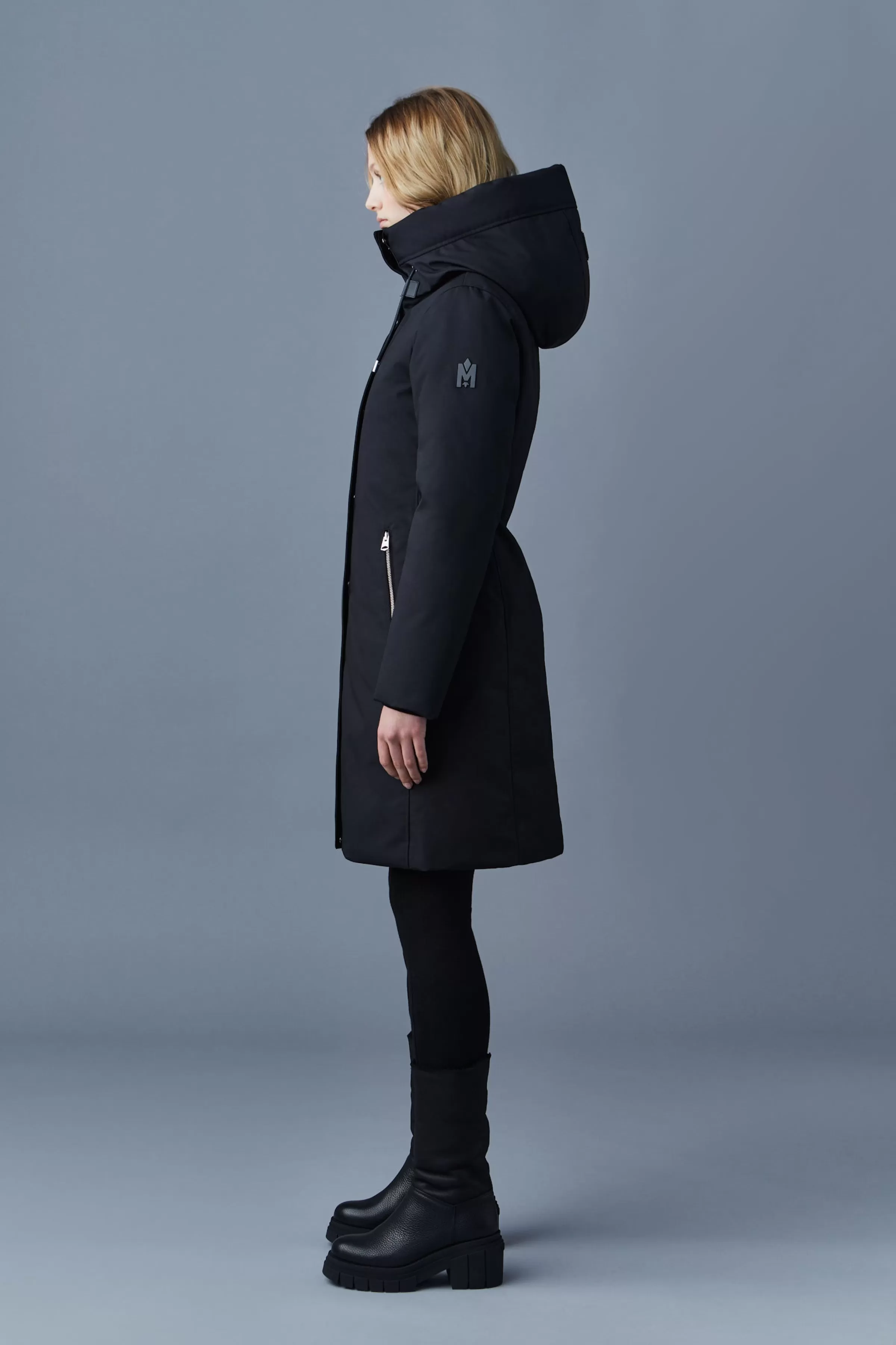 Shiloh, 2-in-1 Fitted Down Coat With Removable Bib For Ladies | ® US | Mackage Clearance