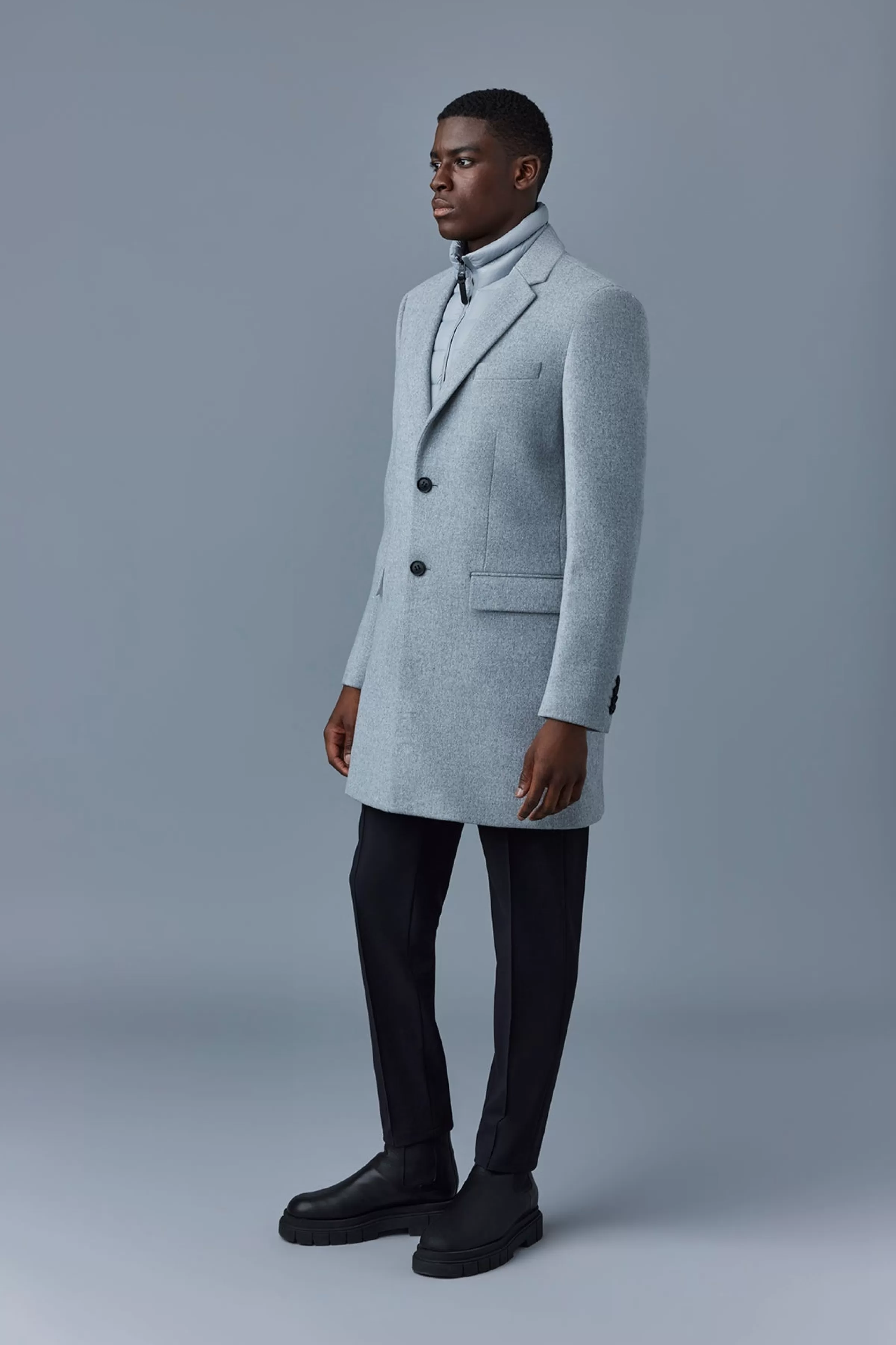 Skai, Double-face Wool 2-in-1 Top Coat With Removable Down Liner For Men | ® US | Mackage Hot