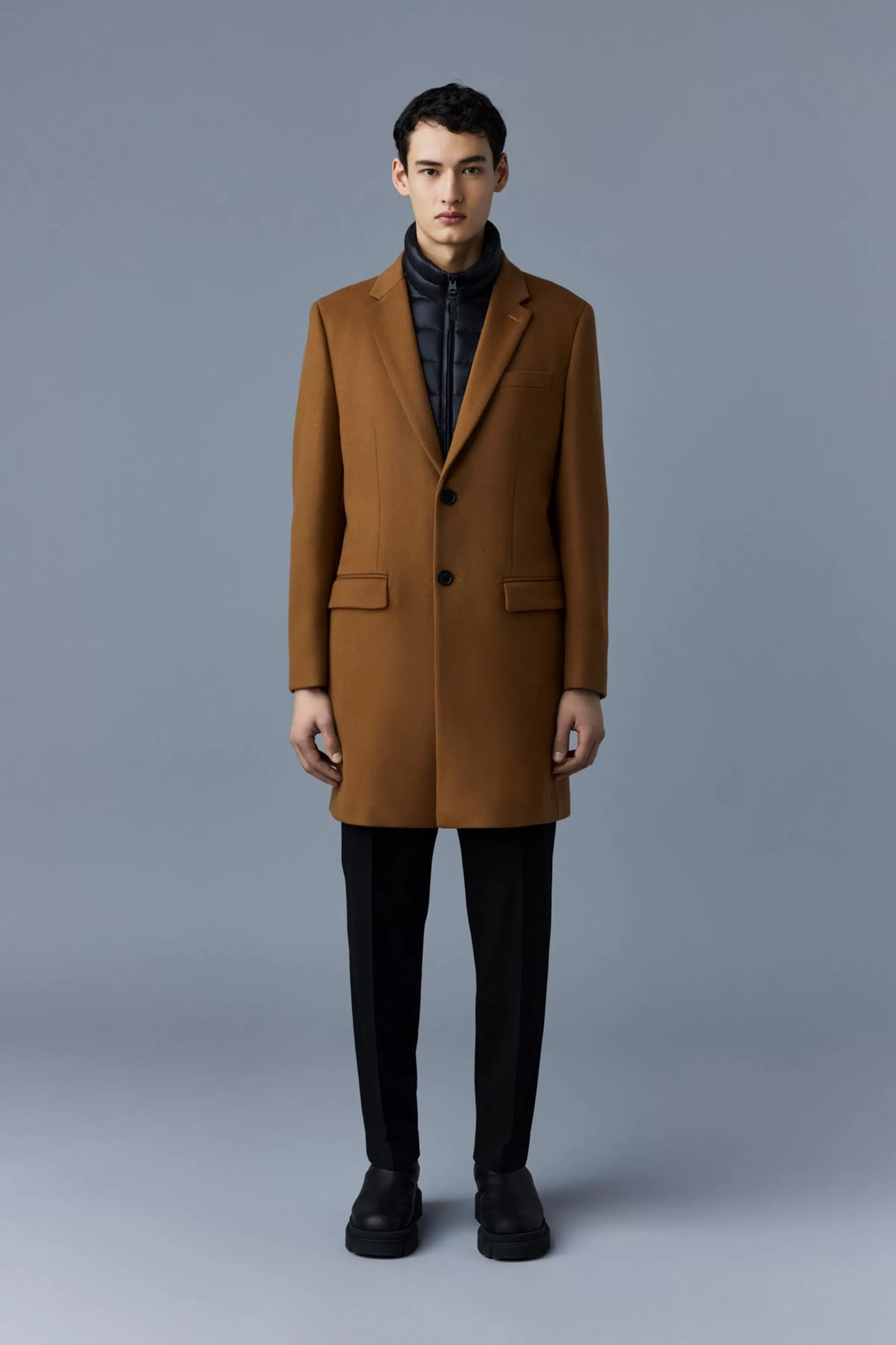 Skai, Double-face Wool 2-in-1 Top Coat With Removable Down Liner For Men | ® US | Mackage Sale