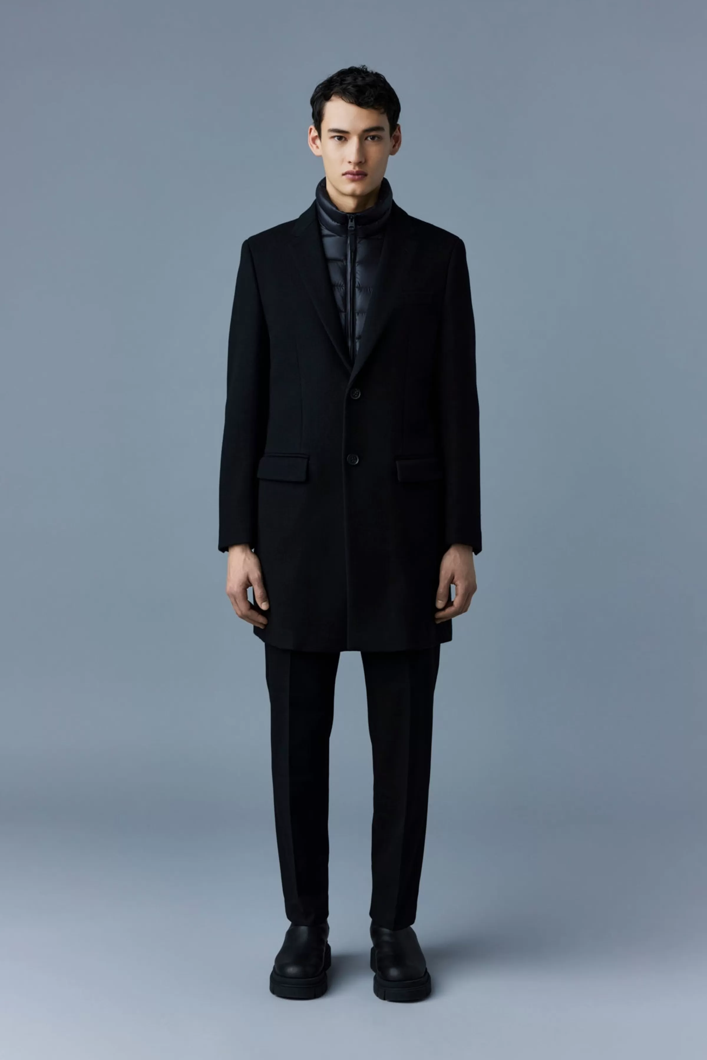 Skai, Double-face Wool 2-in-1 Top Coat With Removable Down Liner For Men | ® US | Mackage Sale