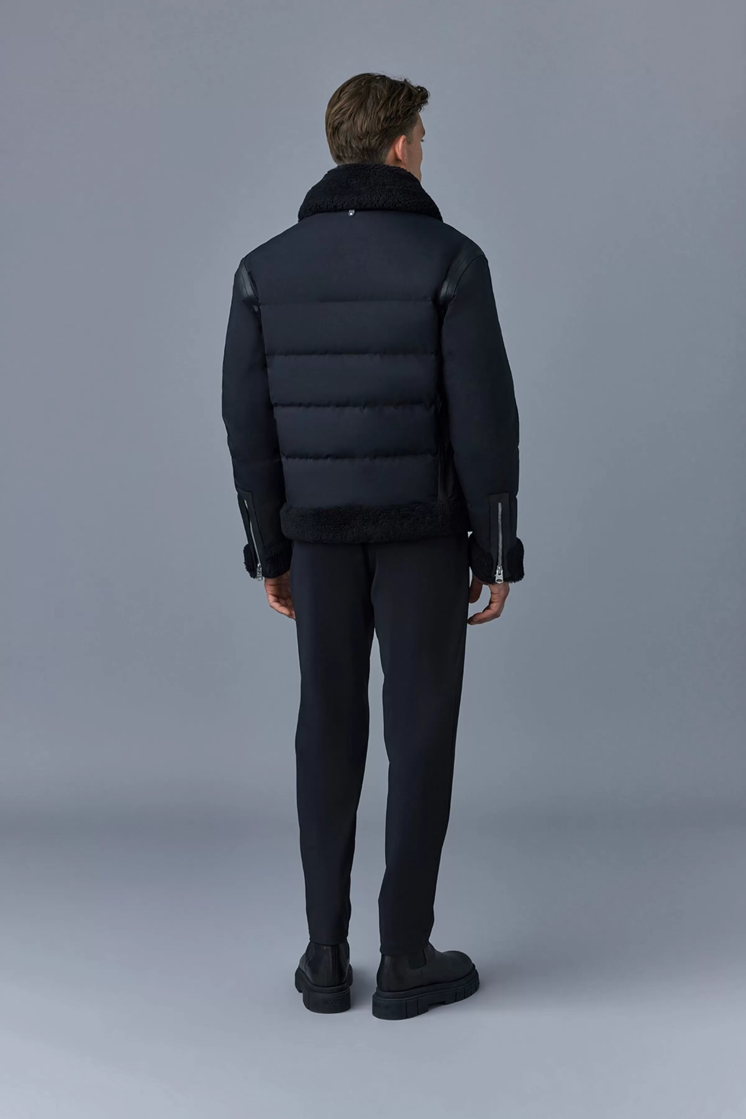 Solomon, Down Sheepskin Jacket With Spread Collar For Men | ® US | Mackage Clearance