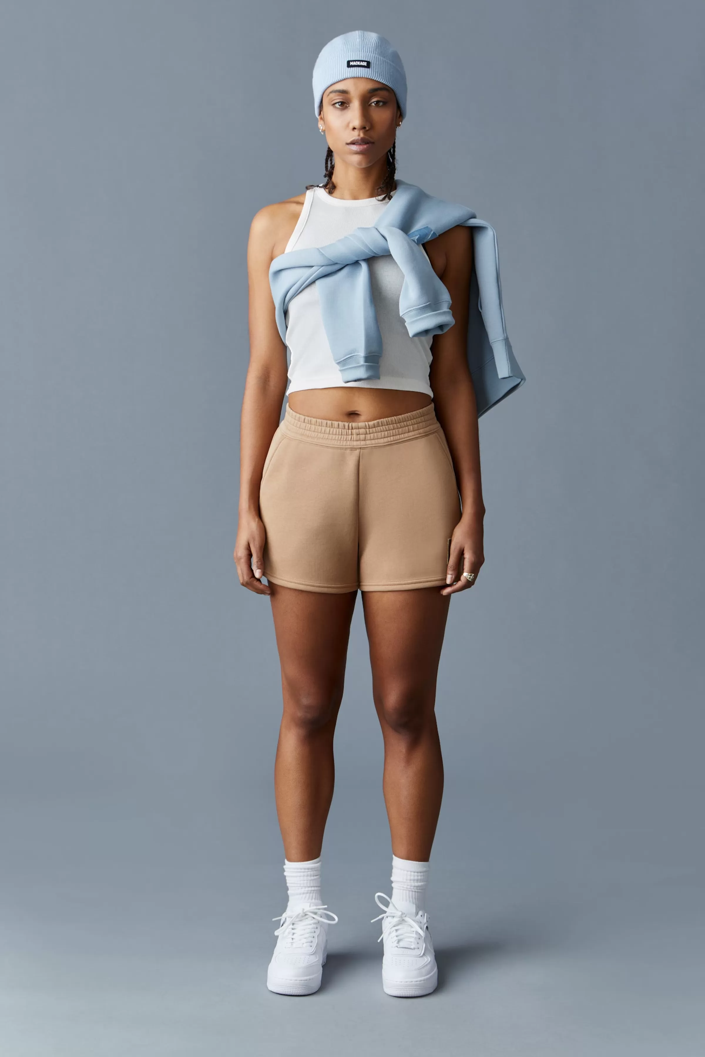 Summer, Double-Face Jersey Mini Shorts For Ladies | ® US | Mackage Cheap