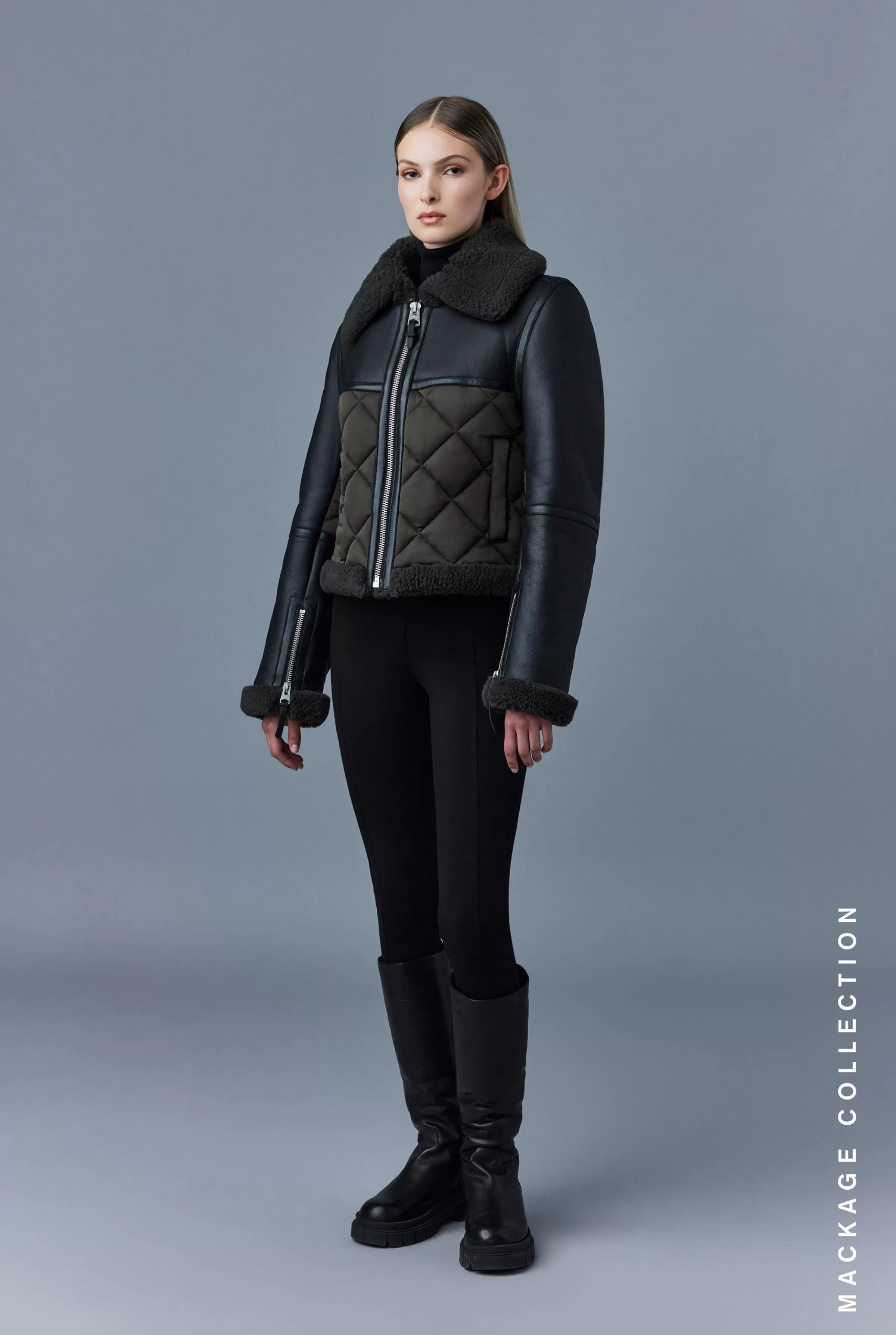 Tulip, Quilted Sheepskin Jacket With Shearling Trim For Ladies | ® US | Mackage Best