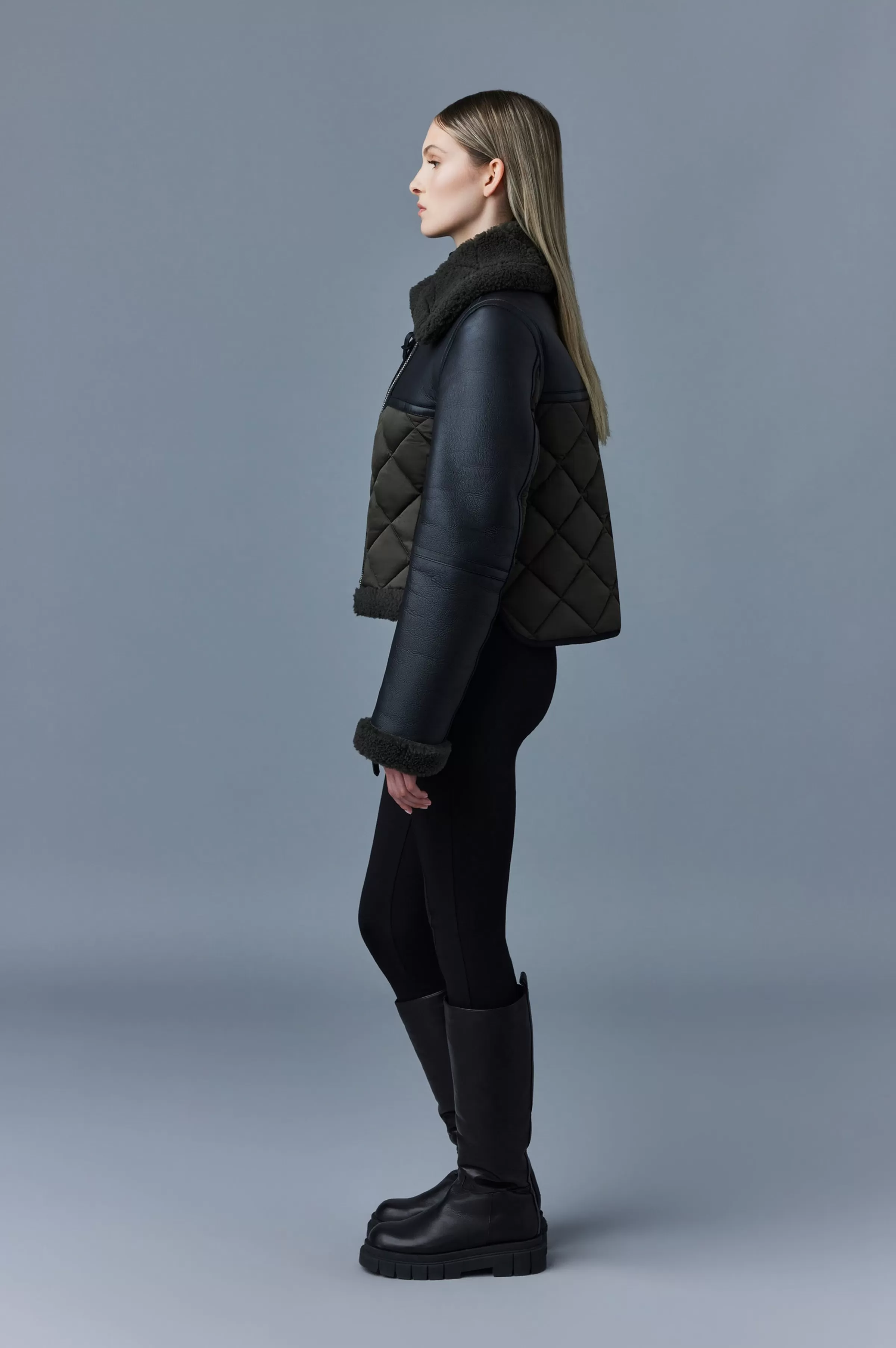 Tulip, Quilted Sheepskin Jacket With Shearling Trim For Ladies | ® US | Mackage Outlet