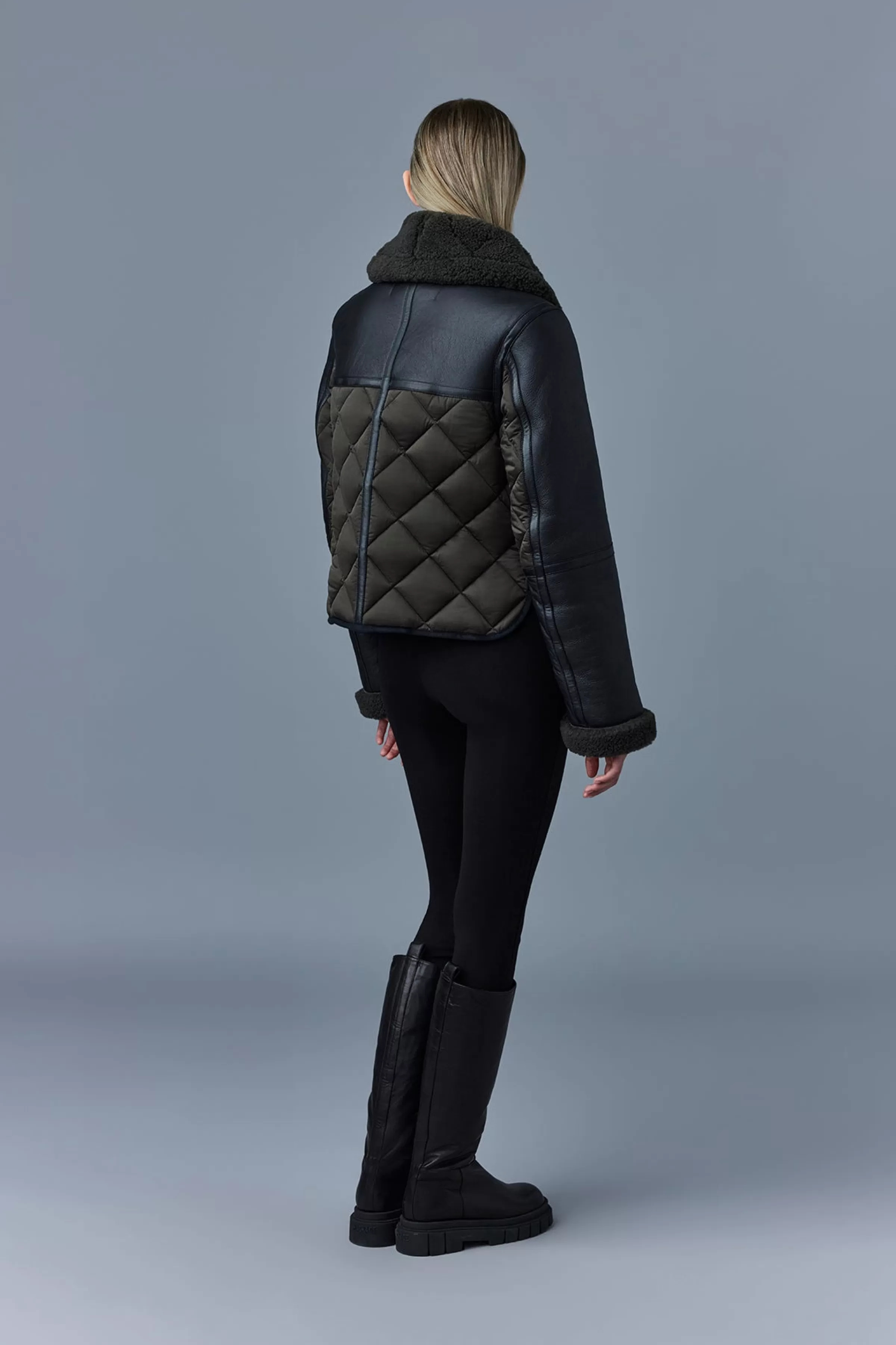Tulip, Quilted Sheepskin Jacket With Shearling Trim For Ladies | ® US | Mackage Outlet