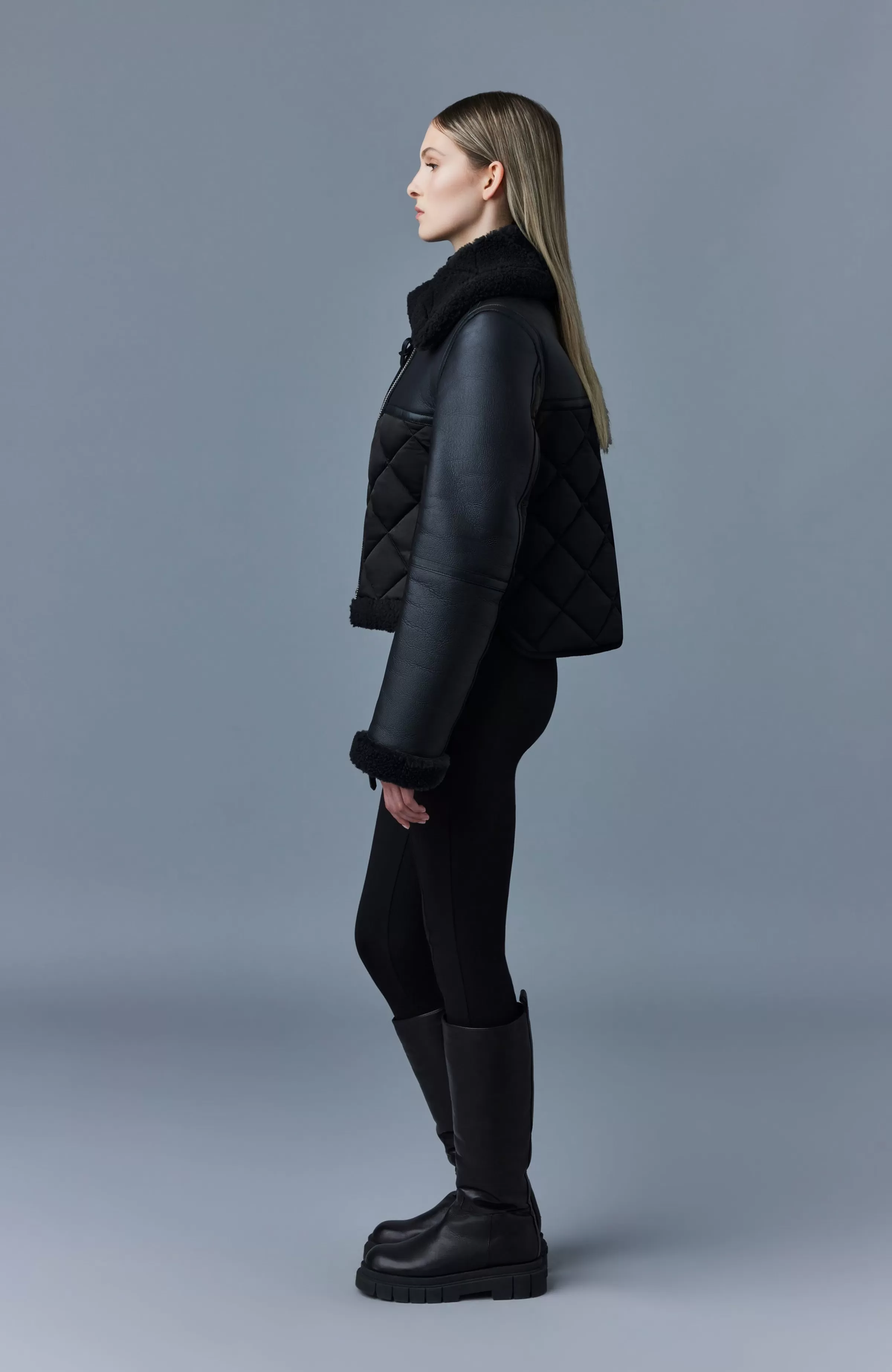 Tulip, Quilted Sheepskin Jacket With Shearling Trim For Ladies | ® US | Mackage Outlet