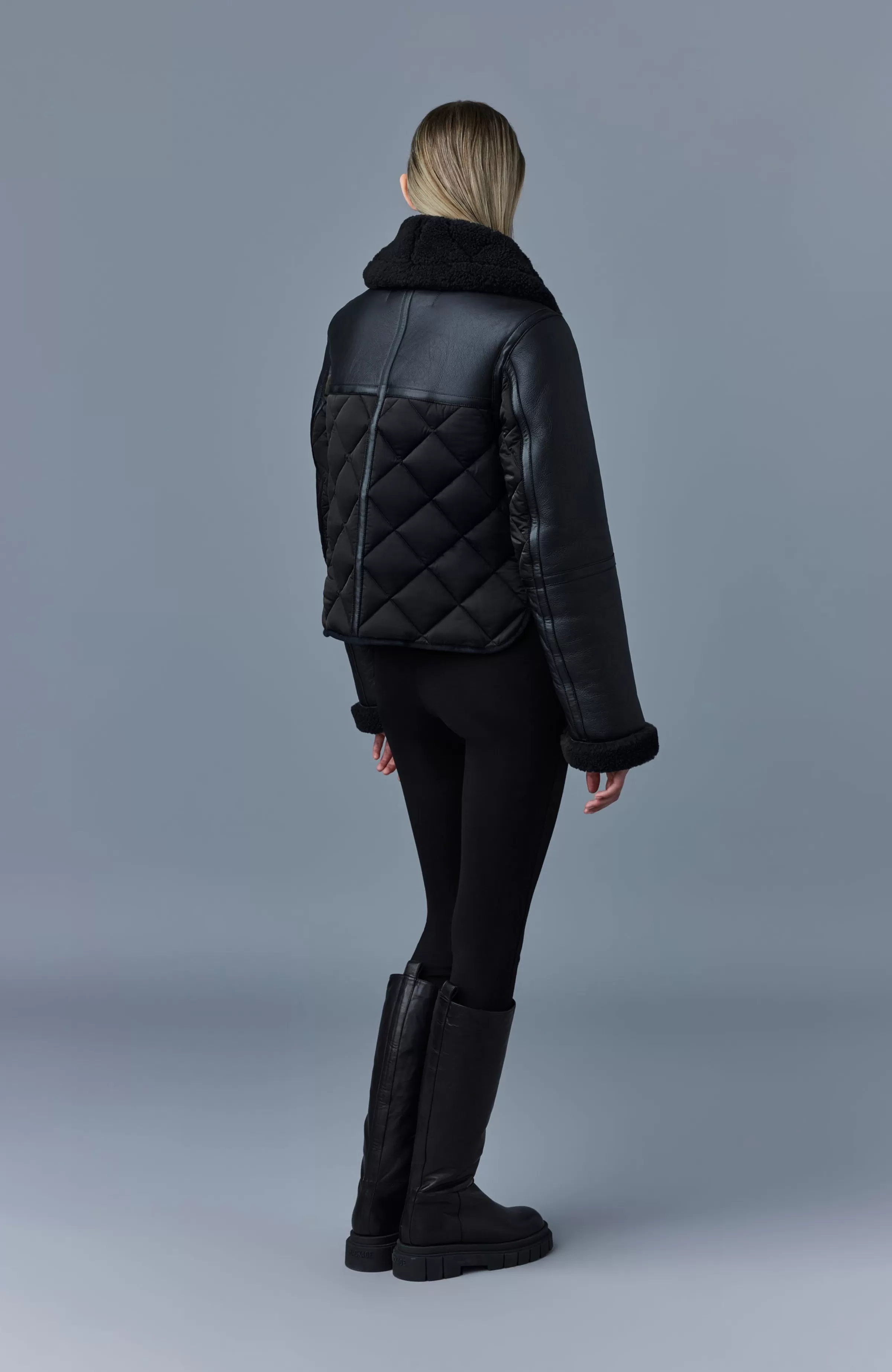 Tulip, Quilted Sheepskin Jacket With Shearling Trim For Ladies | ® US | Mackage Outlet