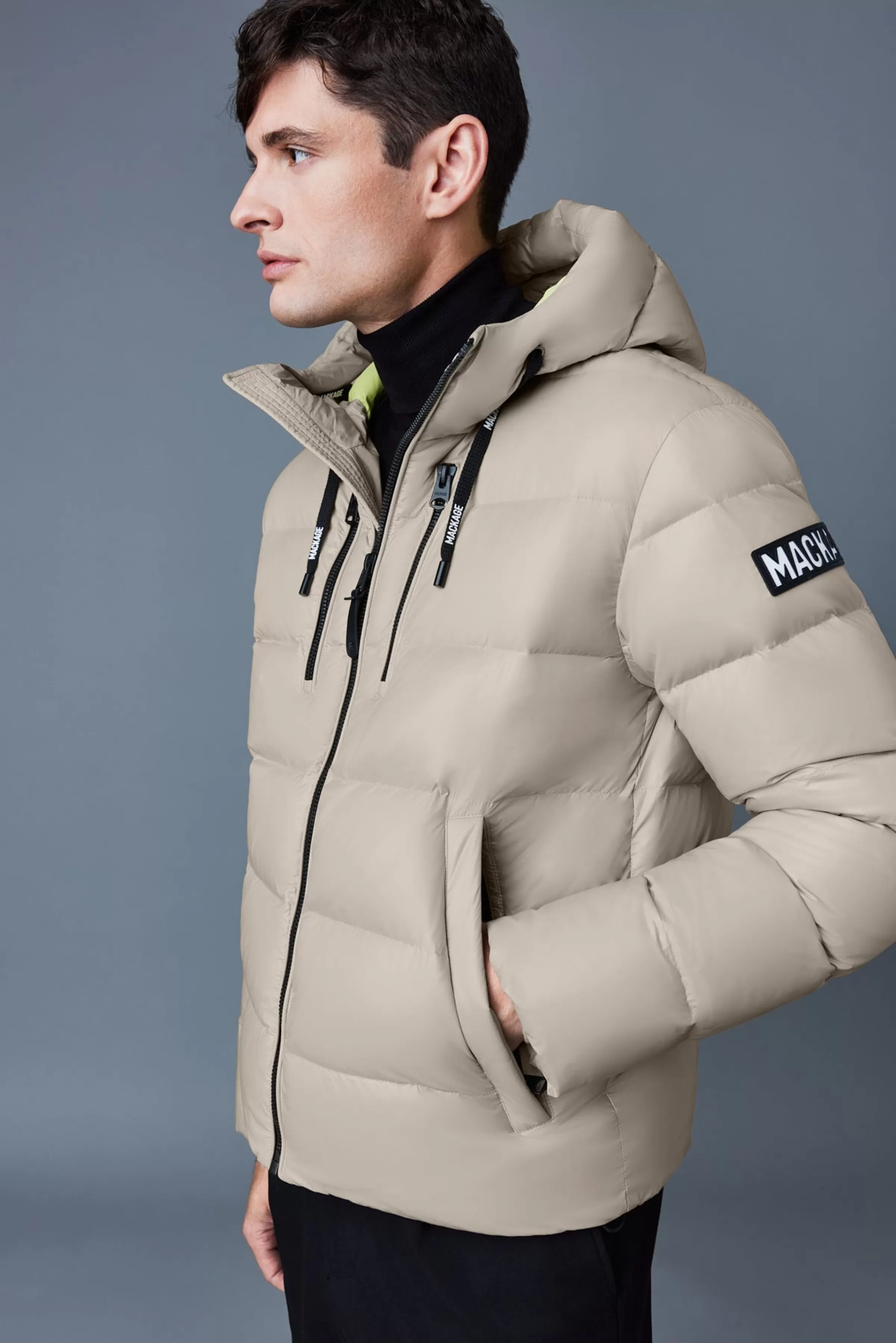 Victor, Lustrous Light Down Jacket With Hood For Men | ® US | Mackage Best