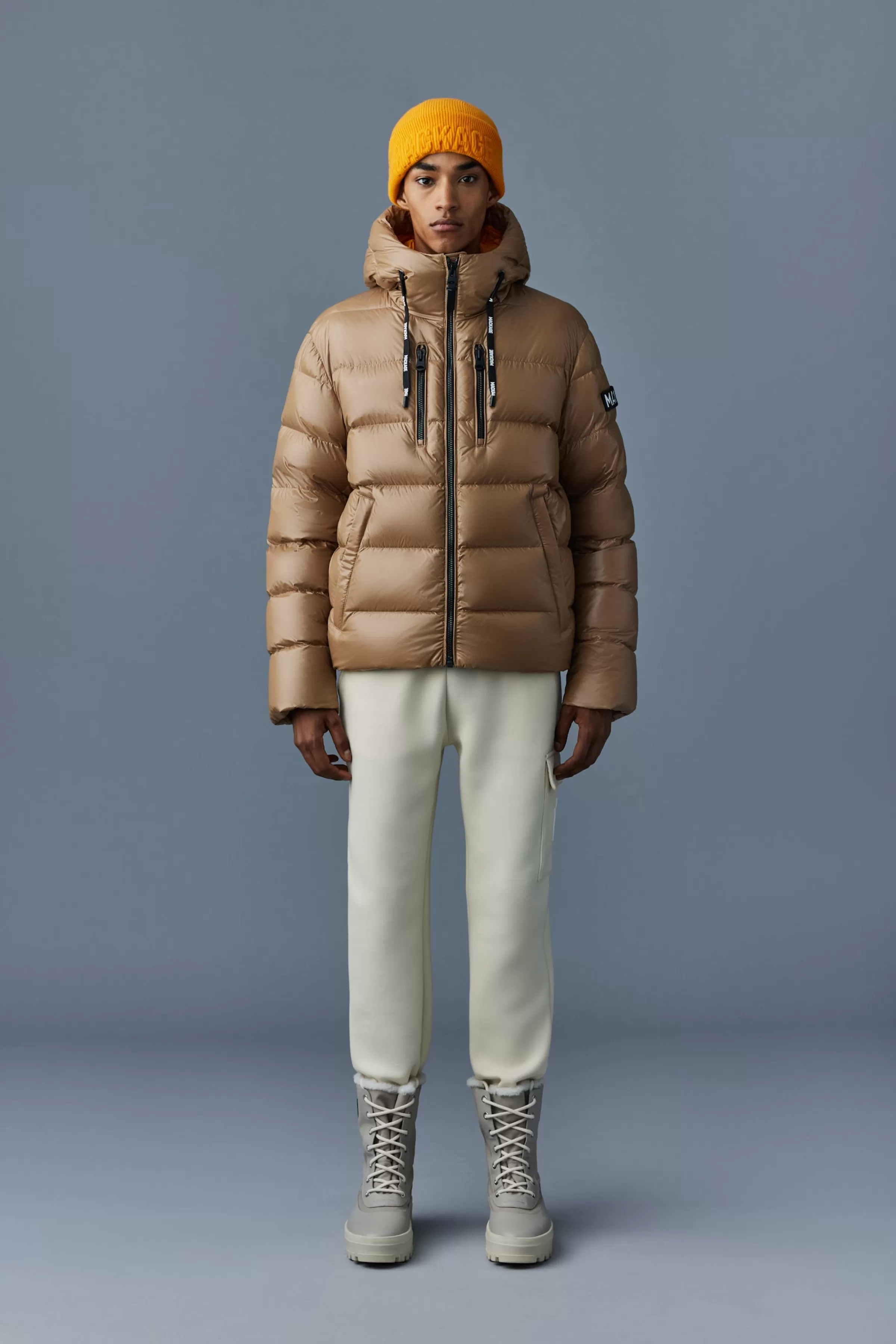 Victor, Lustrous Light Down Jacket With Hood For Men | ® US | Mackage Best