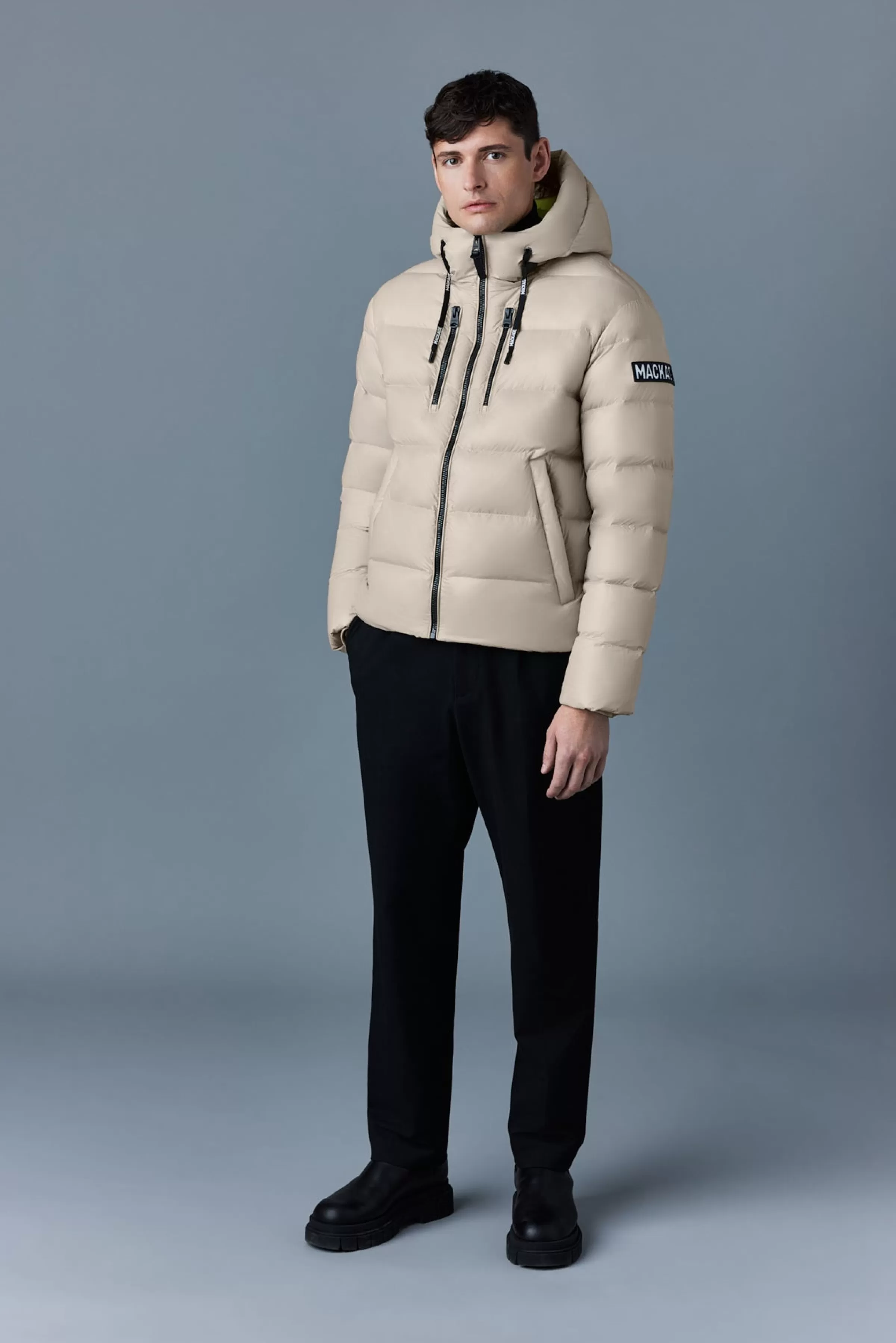 Victor, Lustrous Light Down Jacket With Hood For Men | ® US | Mackage Best