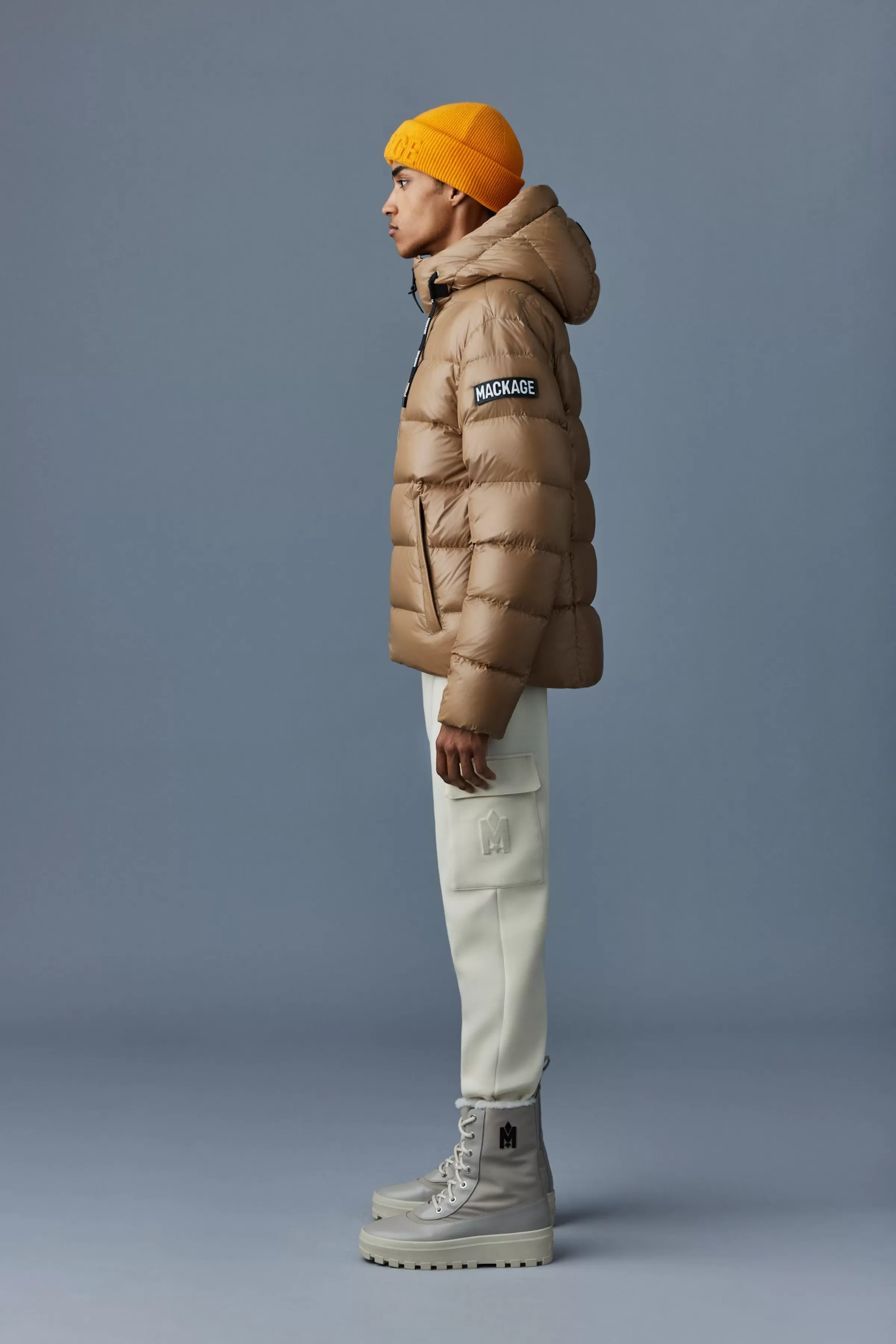 Victor, Lustrous Light Down Jacket With Hood For Men | ® US | Mackage Best