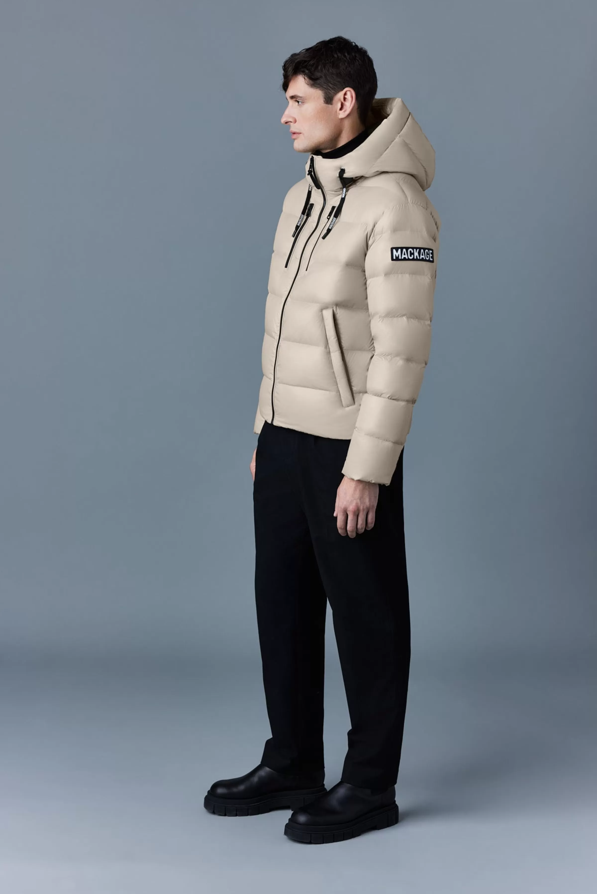 Victor, Lustrous Light Down Jacket With Hood For Men | ® US | Mackage Best
