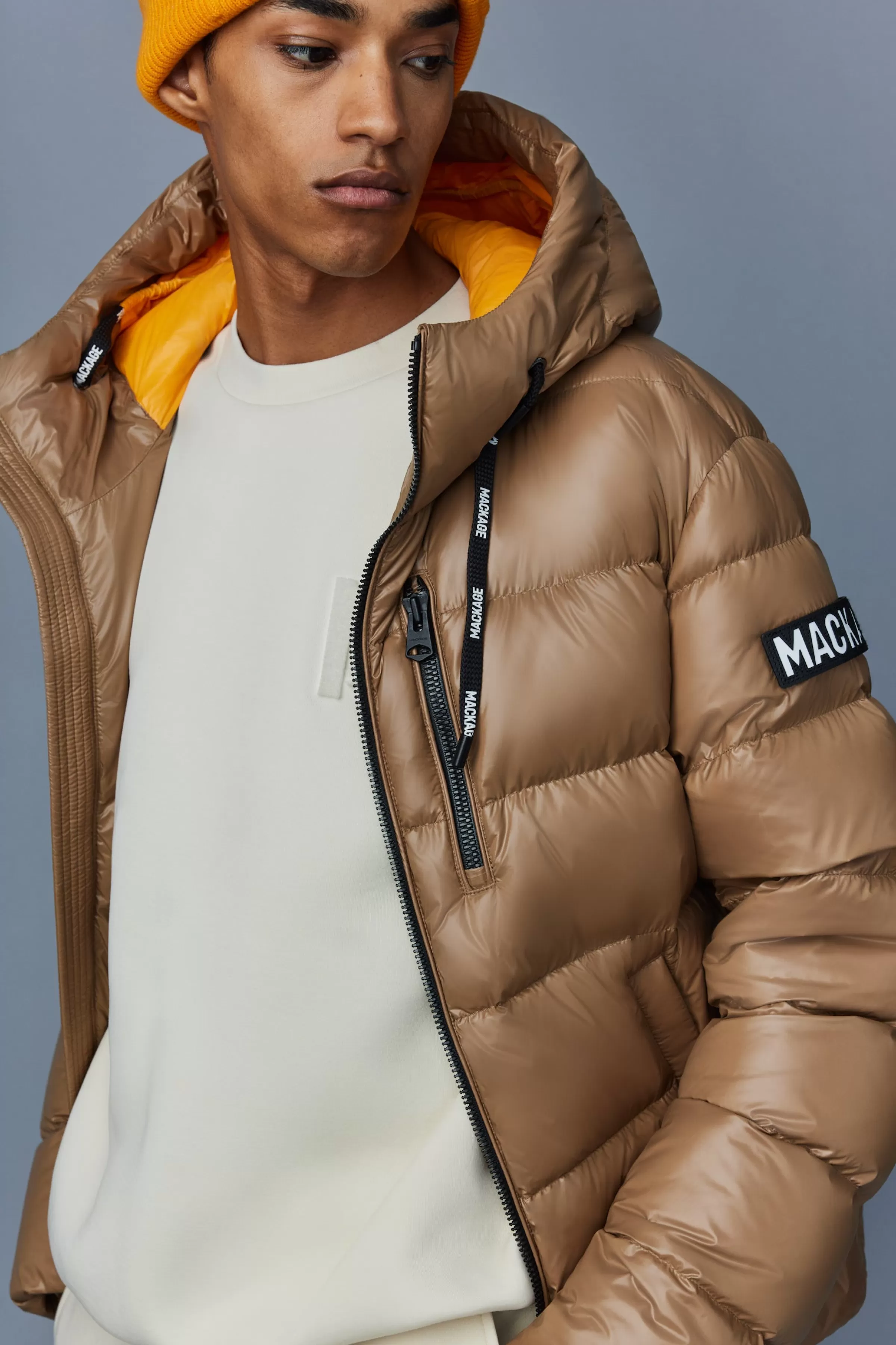 Victor, Lustrous Light Down Jacket With Hood For Men | ® US | Mackage Best