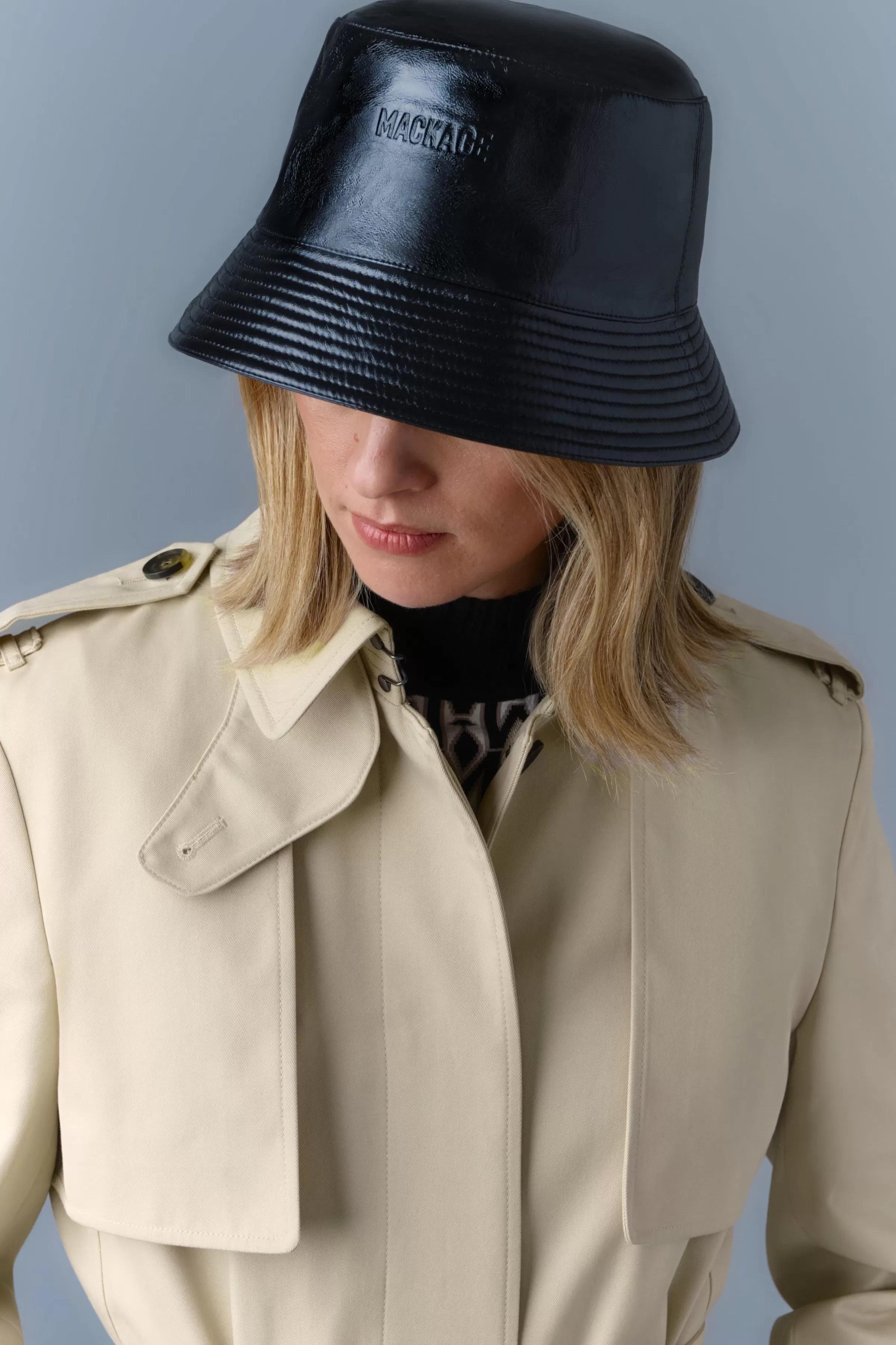 Wolffe-L, Leather Logo Bucket Hat | ® US | Mackage Best Sale